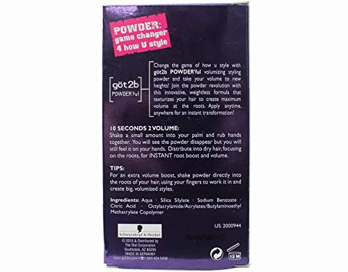 got2b Powder'ful Volumen Puder 6x10ml Halt 4 sofort Volumen