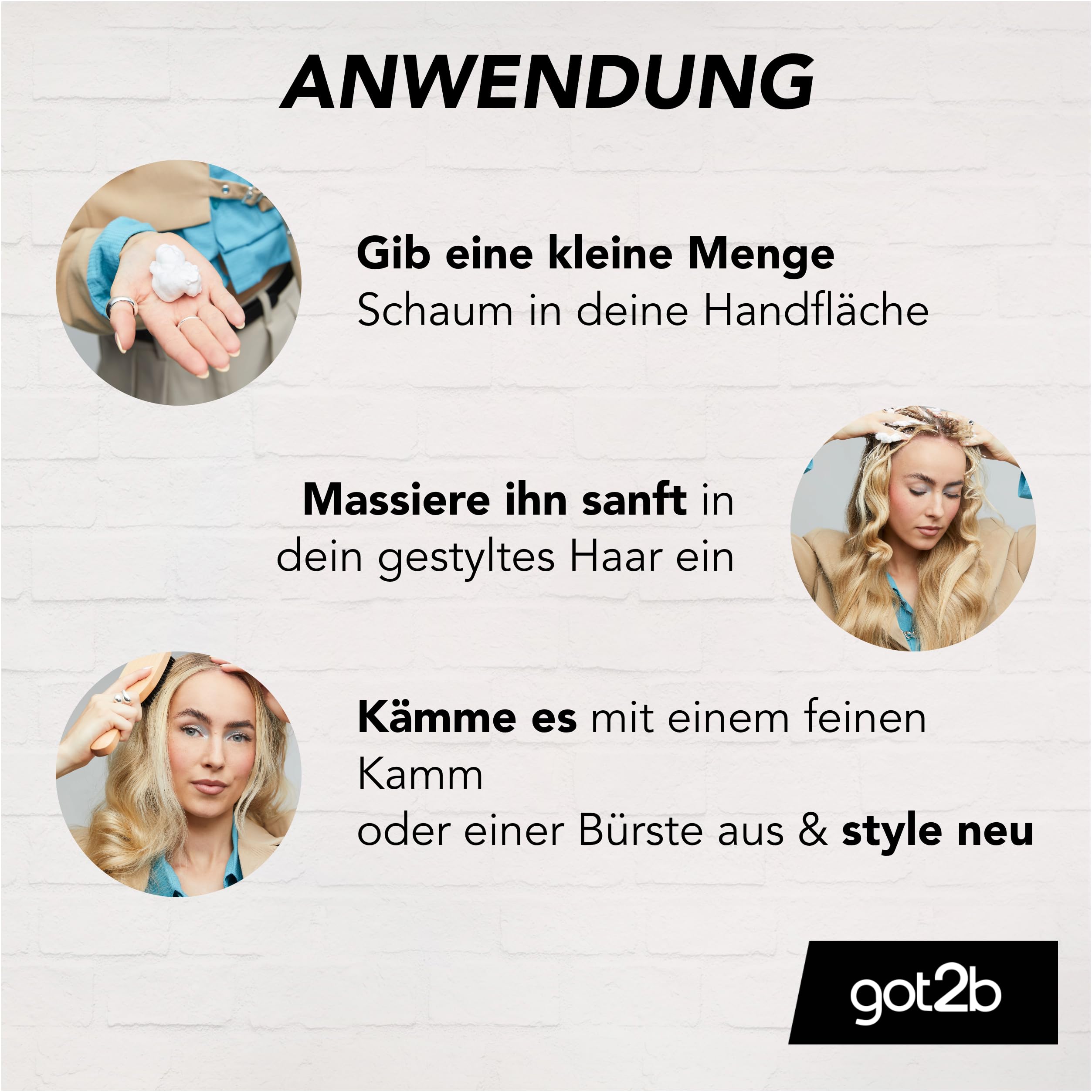 got2b MOUSSE Kleber-Remover Styling-Schaum 150ml vegan