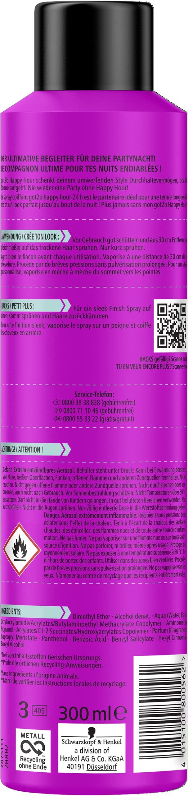 got2b Happy Hour Halt 5 Haarspray 300 ml 24h Halt