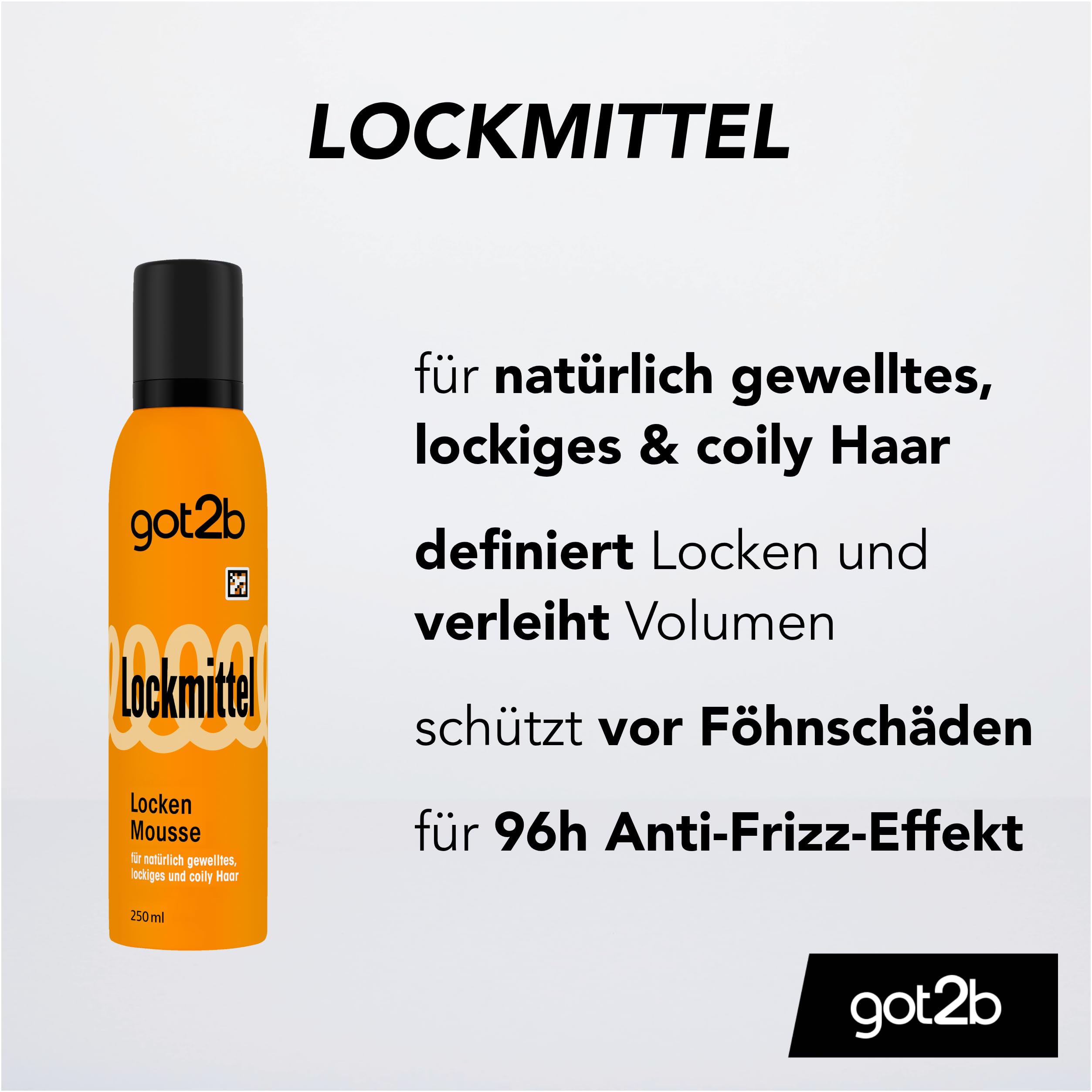 got2b Lockmittel Lockenmousse Halt 3 250 ml silikonfrei