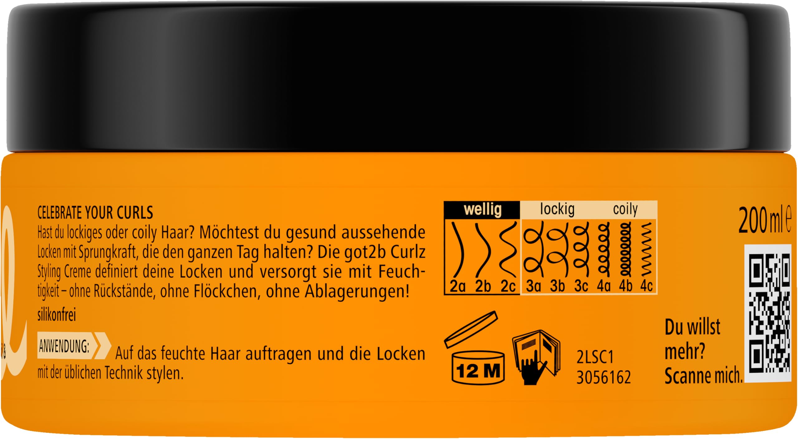 got2b Curlz Styling Creme Lockencreme 200 ml Feuchtigkeit