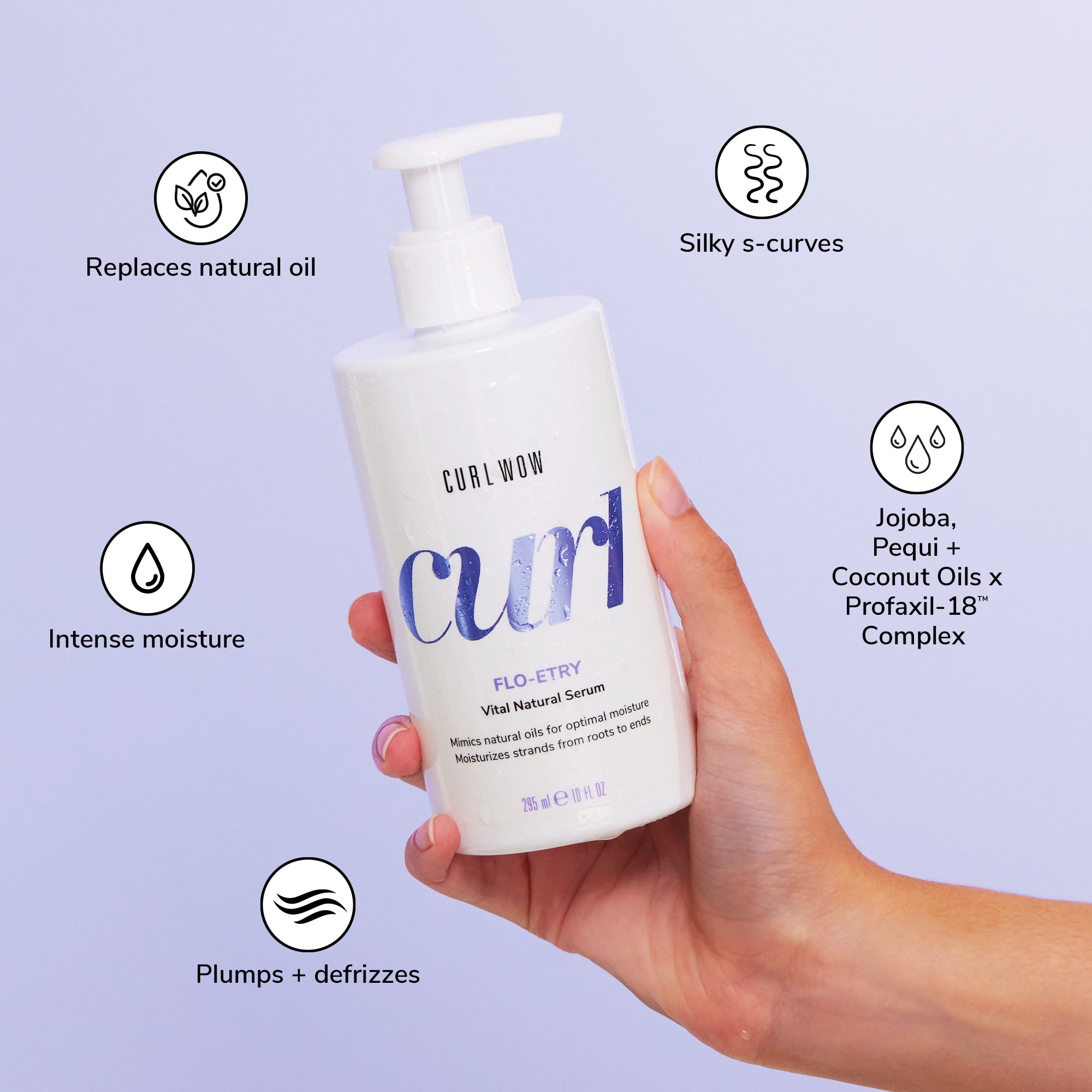 Color Wow Curl Wow Flo-etry Serum Lockenserum 295 ml für Frizz