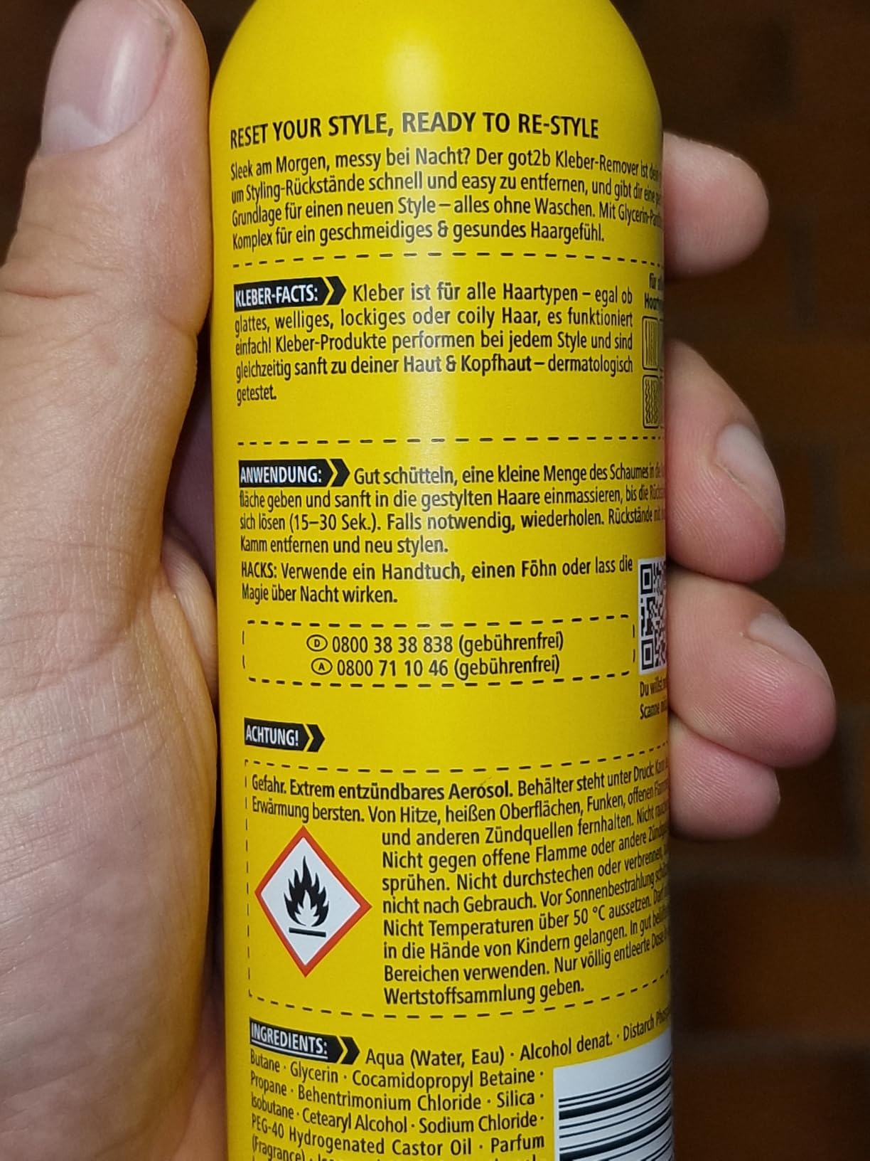 got2b MOUSSE Kleber-Remover Styling-Schaum 150ml vegan