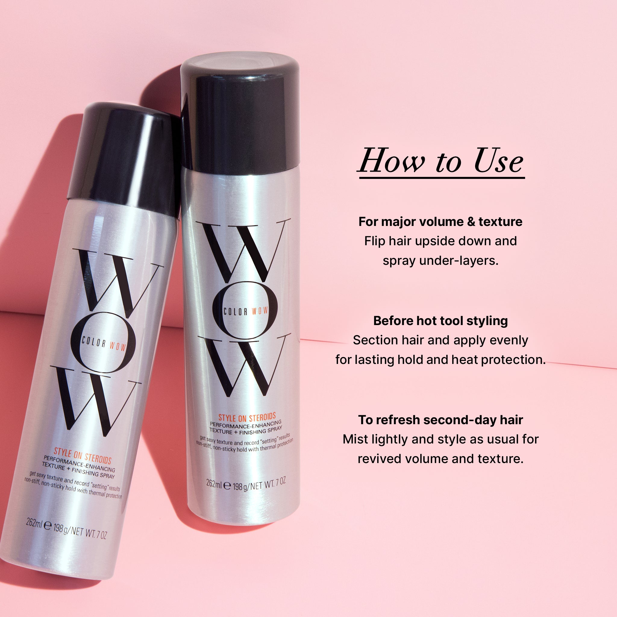 Color Wow Style on Steroids Texturspray 7 oz Volumen-Halt
