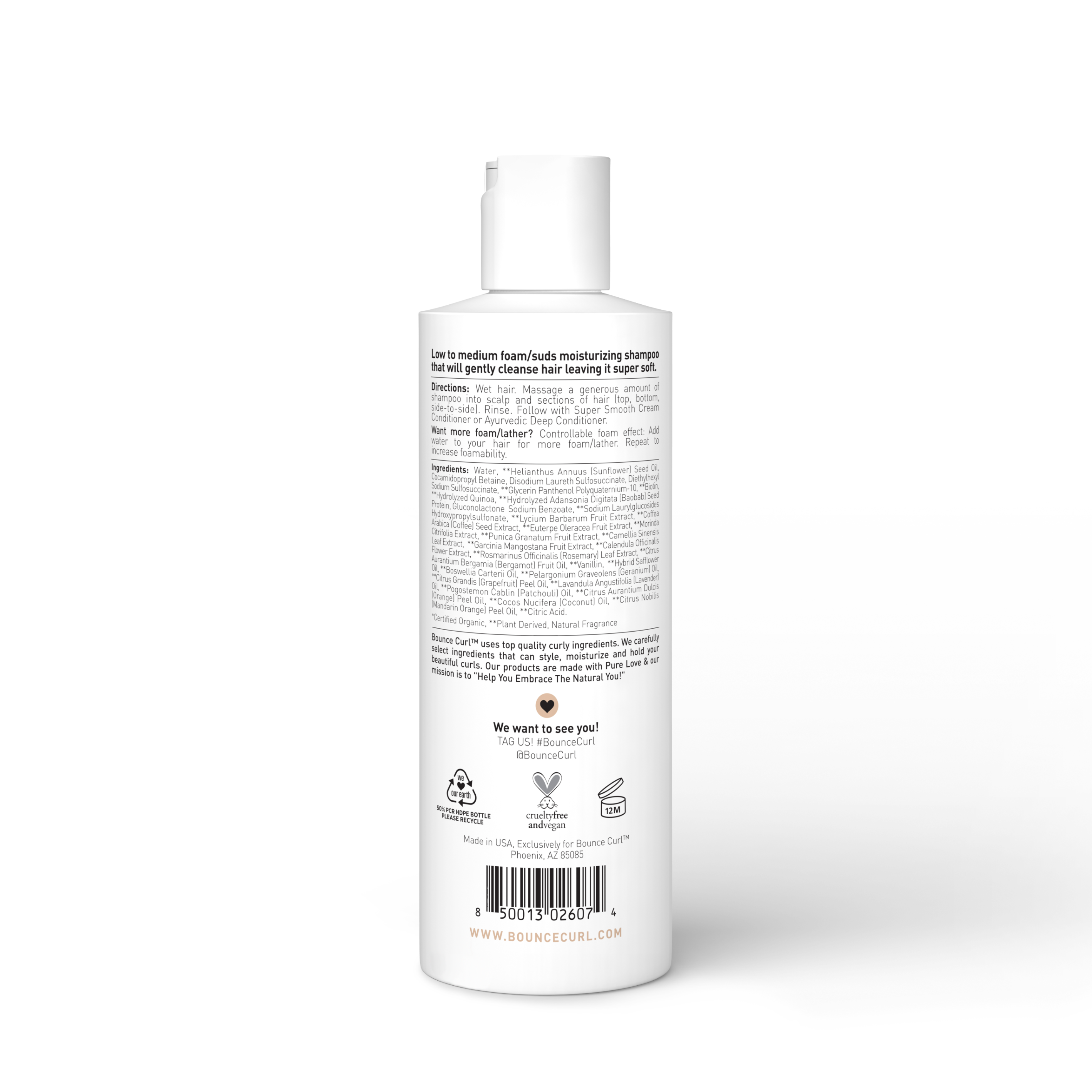 Bounce Curl Pure Silk Moisturizing Shampoo Citrus feines Haar