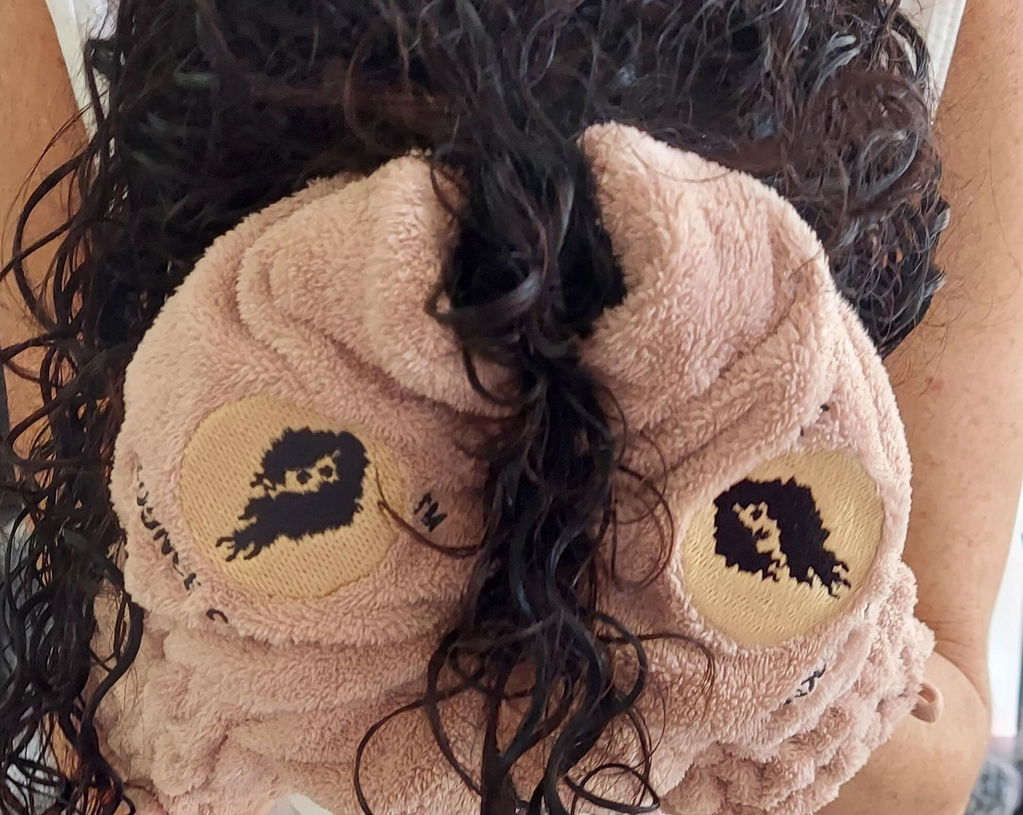 Bounce Curl Hair Drying Mittens Trockenhandschuhe Teal
