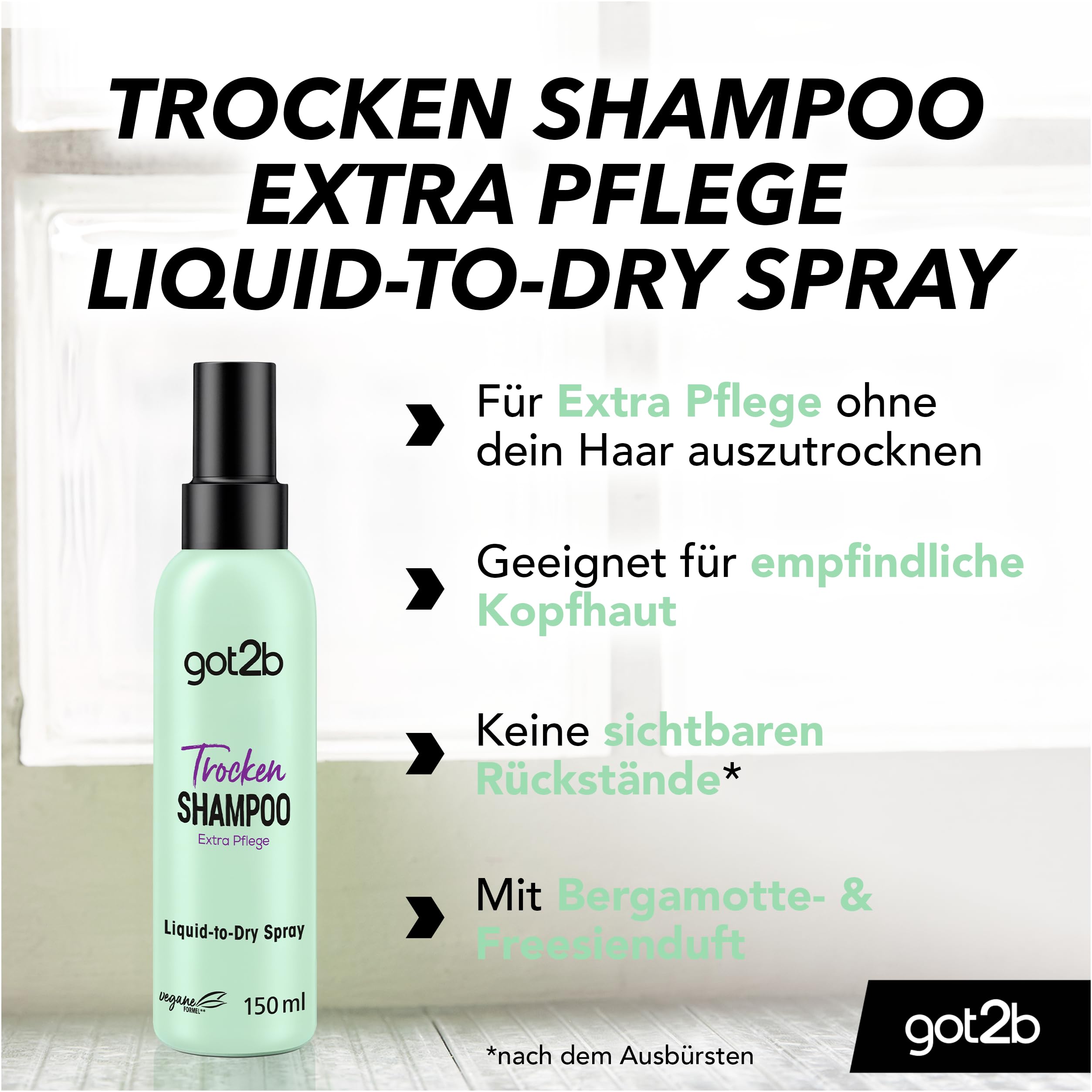 got2b Trockenshampoo Extra Pflege Spray fruchtig 150 ml