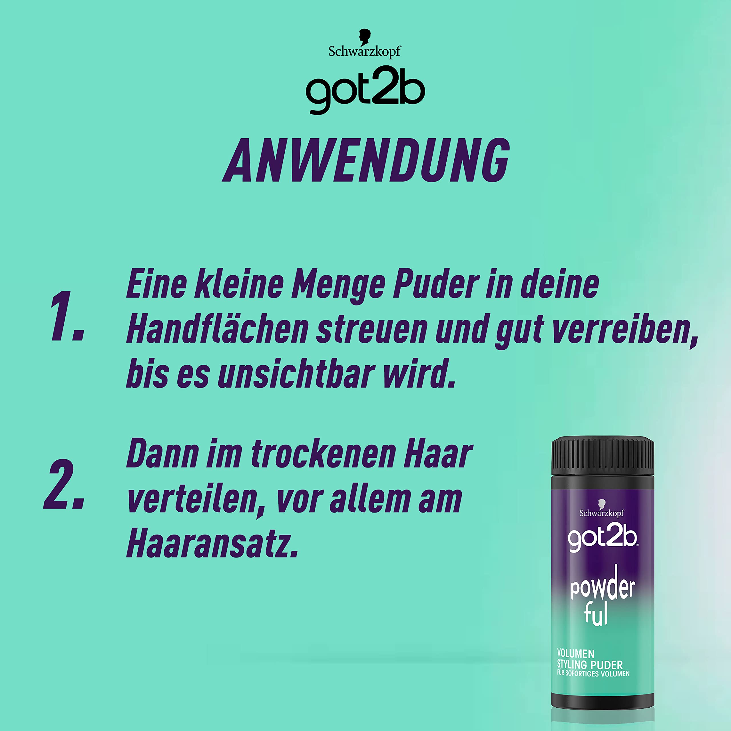 got2b Powder'ful Volumen Puder 10g Halt 4 Ansatz Volumen