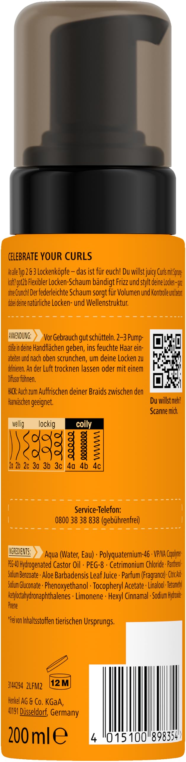 got2b Curlz Locken-Schaum Mousse 200ml