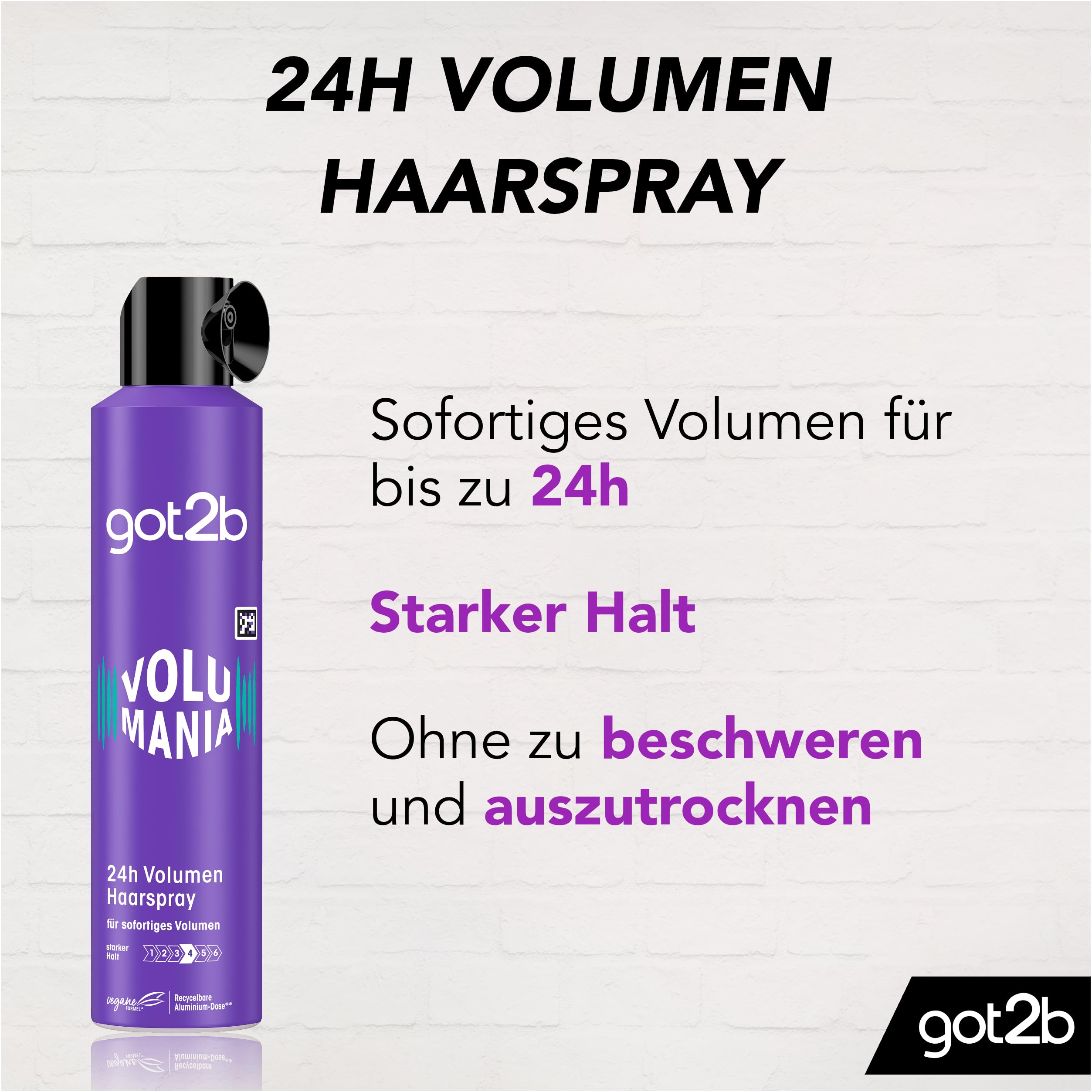 got2b Volumina Halt 4 Haarspray 300 ml Volumen-Boost