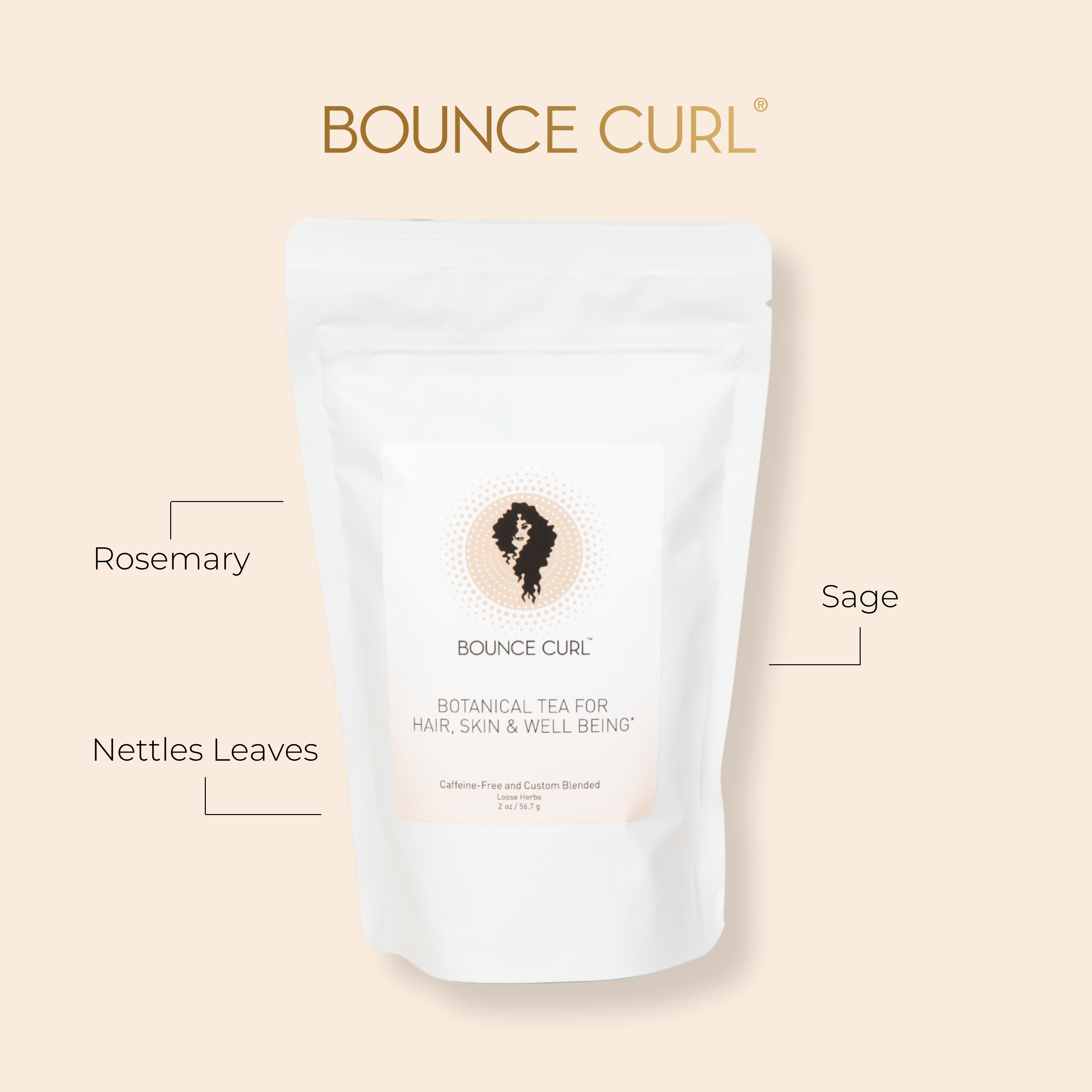 Bounce Curl Botanical Tea Kräutertee koffeinfrei Brennnessel