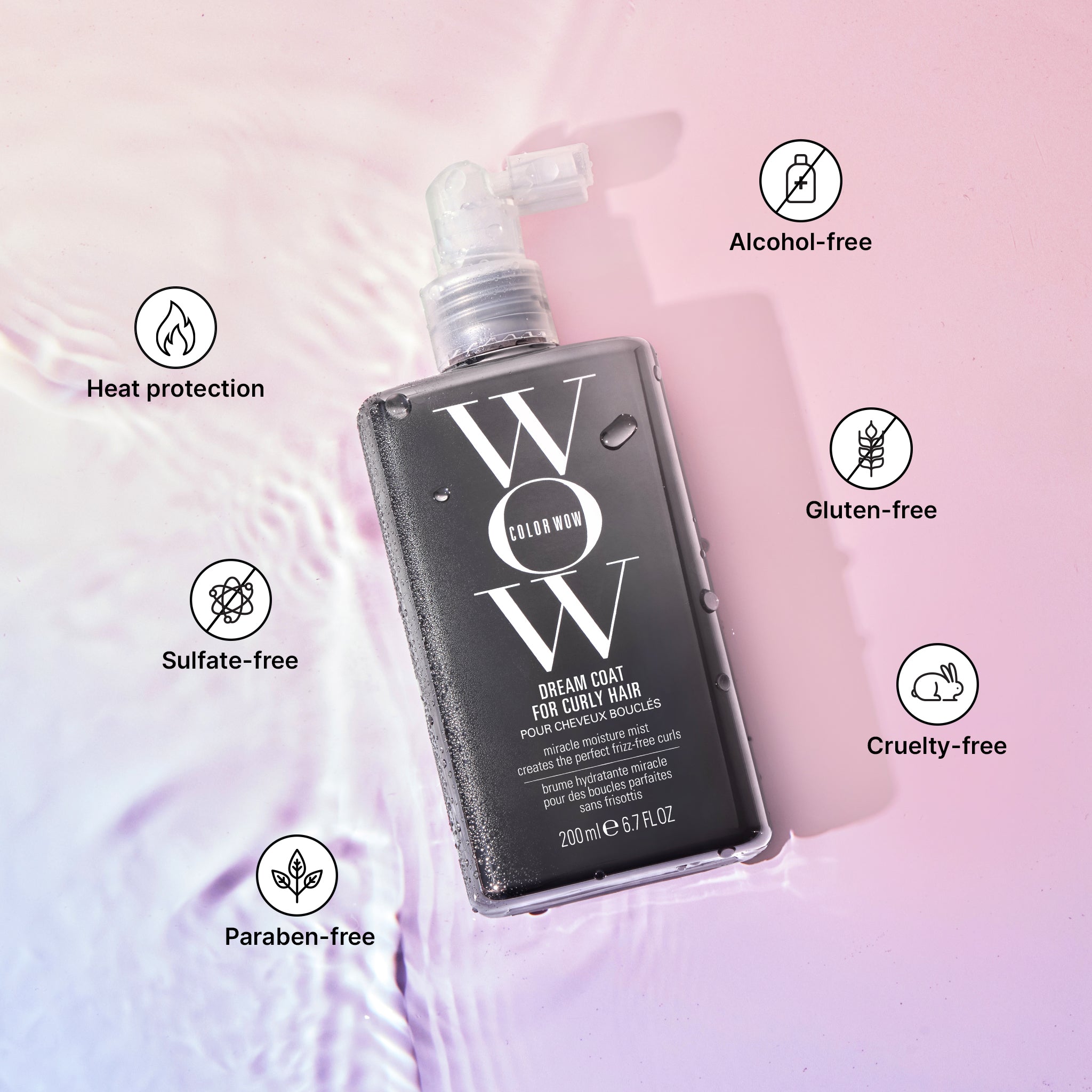 Color Wow Curl Wow Dream Coat Lockenspray 6.7 fl oz Feuchtigkeit
