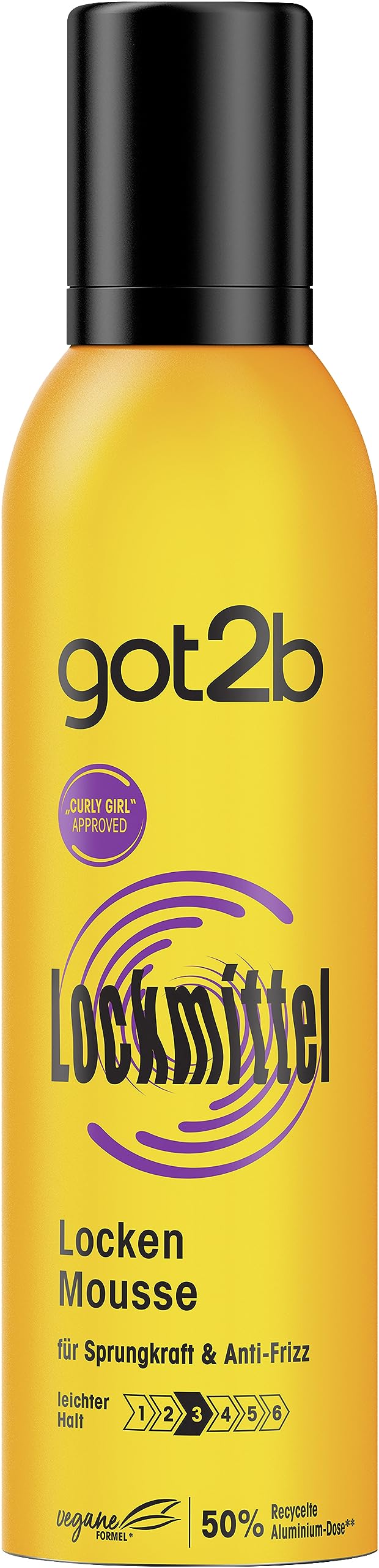 got2b Mousse Lockmittel Schaumfestiger Lockenschaum 250 ml Halt 3