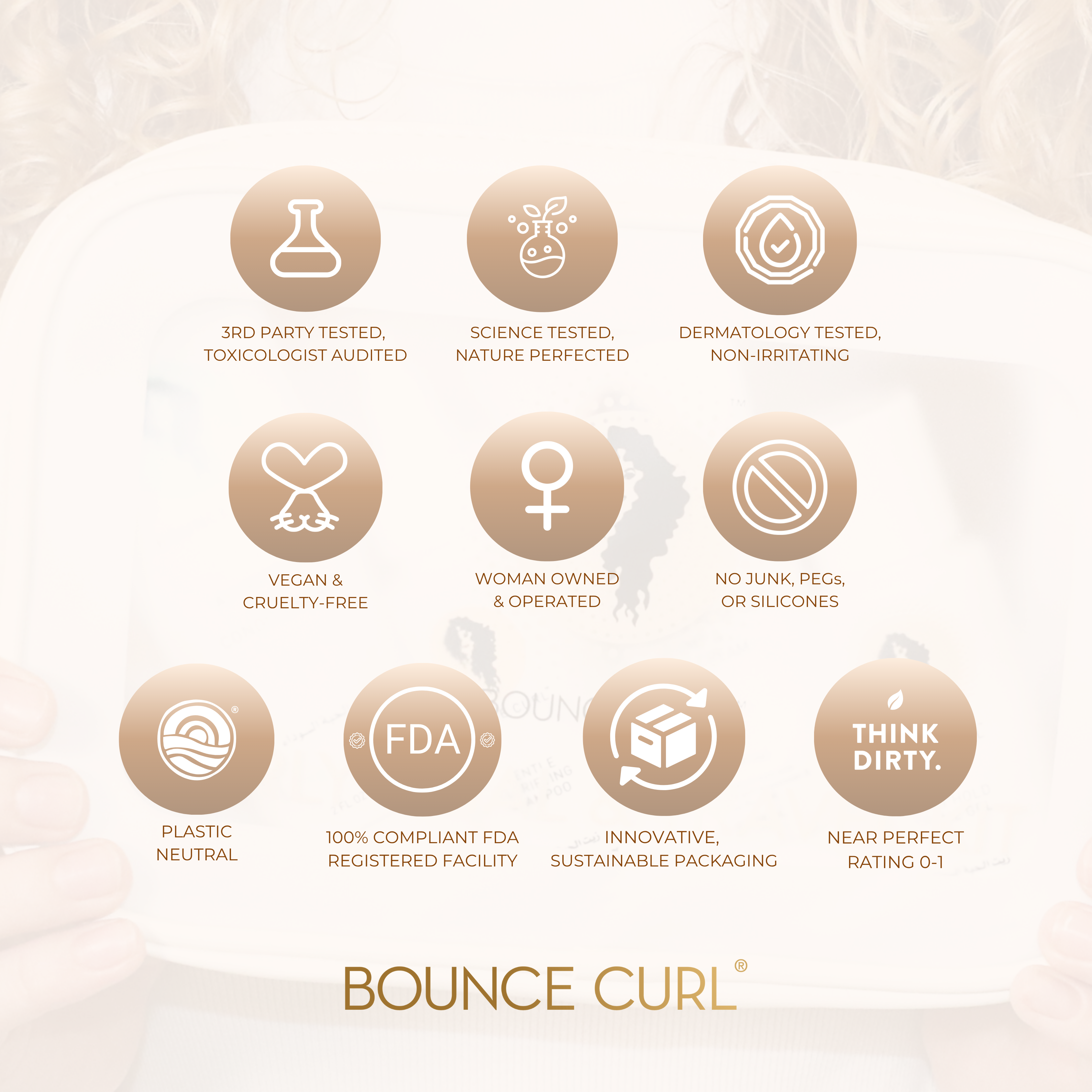 Bounce Curl Curly Trial Kit Locken Set Reise mit 4 Teilen