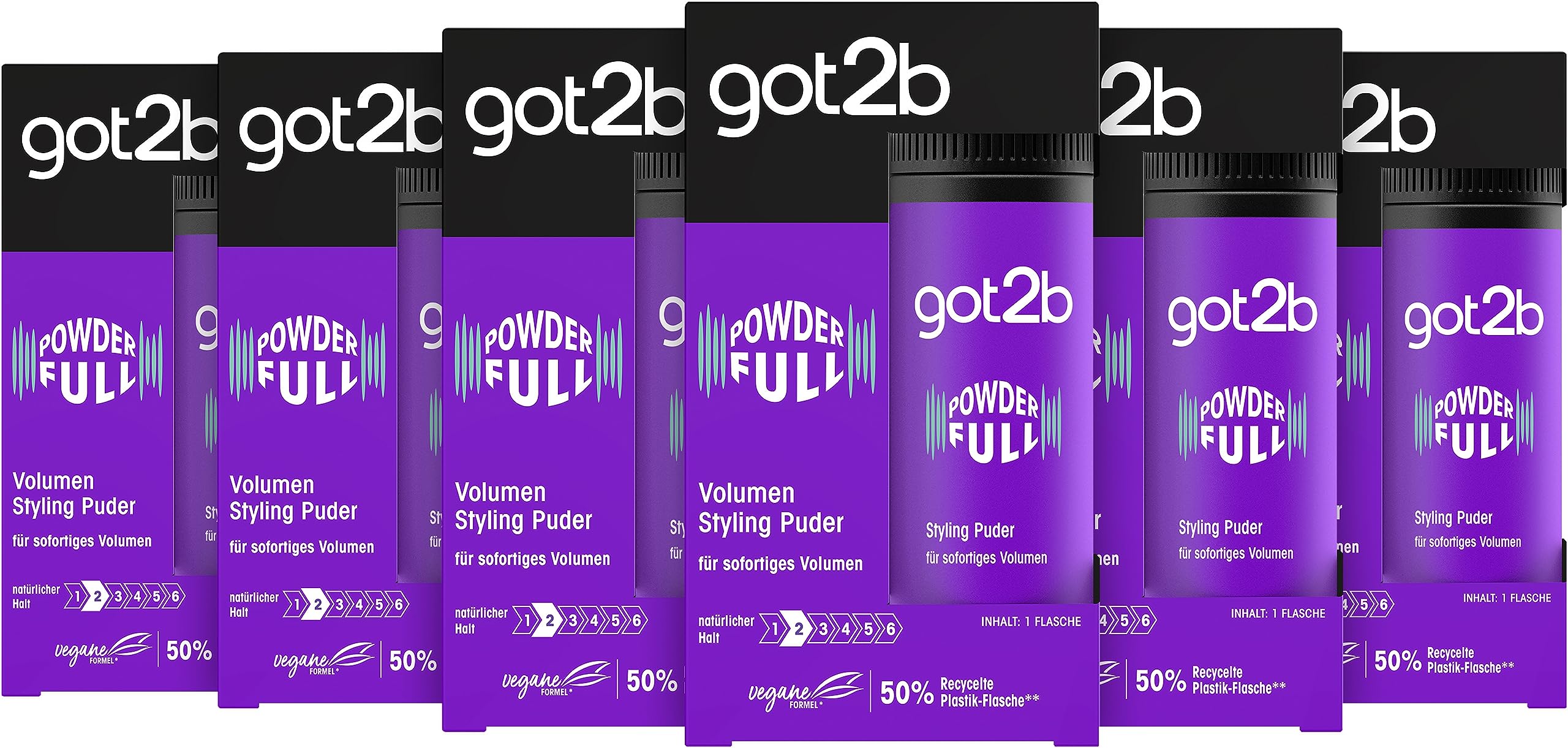 got2b Powderfull Volumenpuder 3x 10 g Ansatz-Volumen