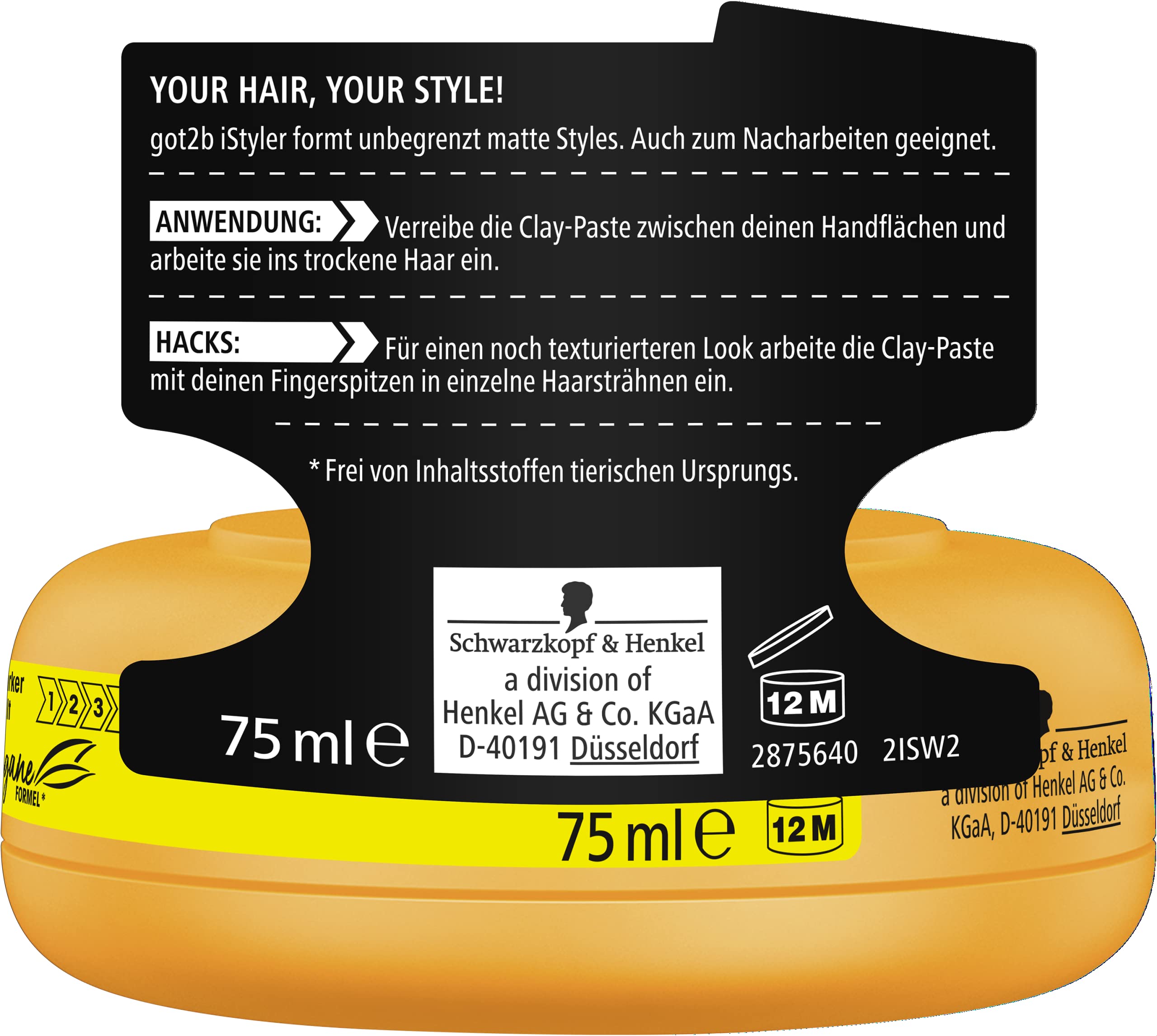 got2b iStyler Texture Clay Haarcreme matt Halt 4 75 ml