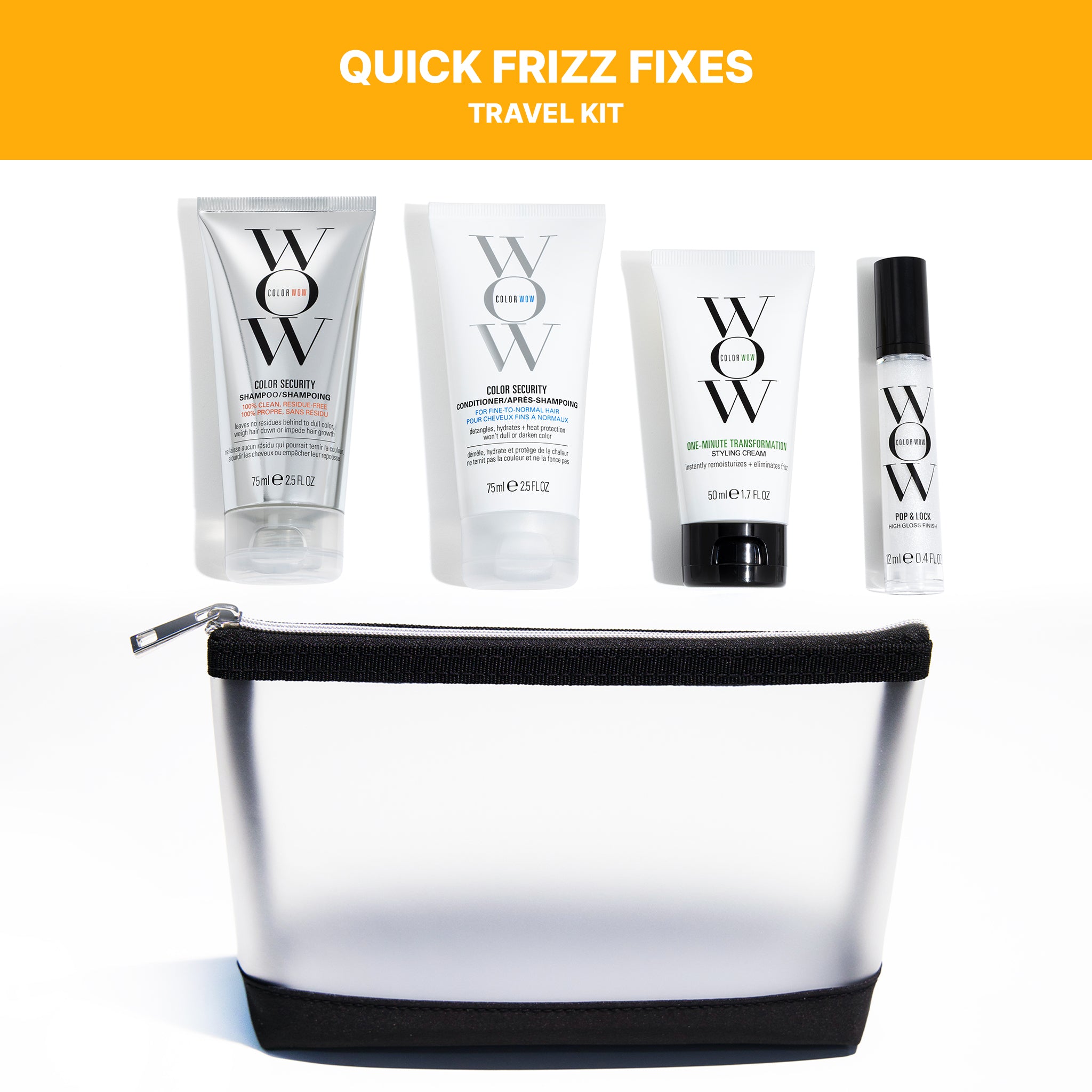 Color Wow Value Sets Quick Frizz Fixes Travel Kit Anti-Frizz