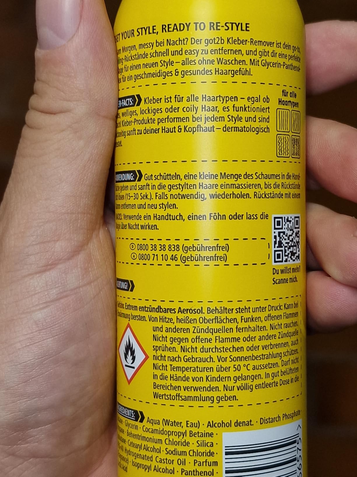 got2b MOUSSE Kleber-Remover Styling-Schaum 150ml vegan