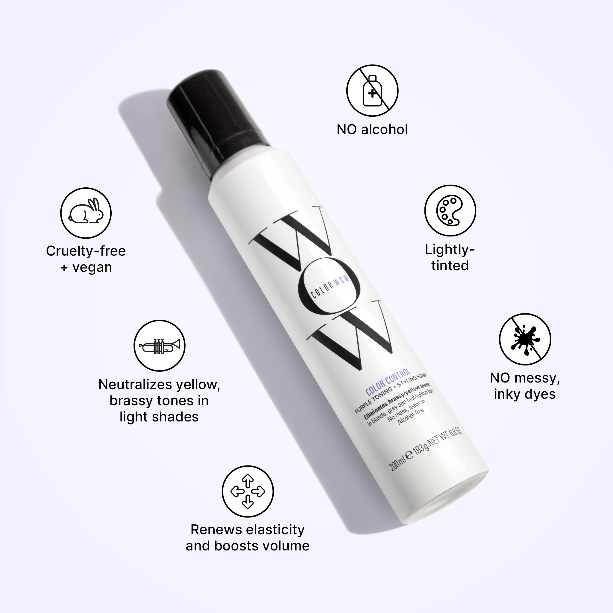 Color Wow Color Control Silberschaum 6.8 oz Anti-Gelbstich