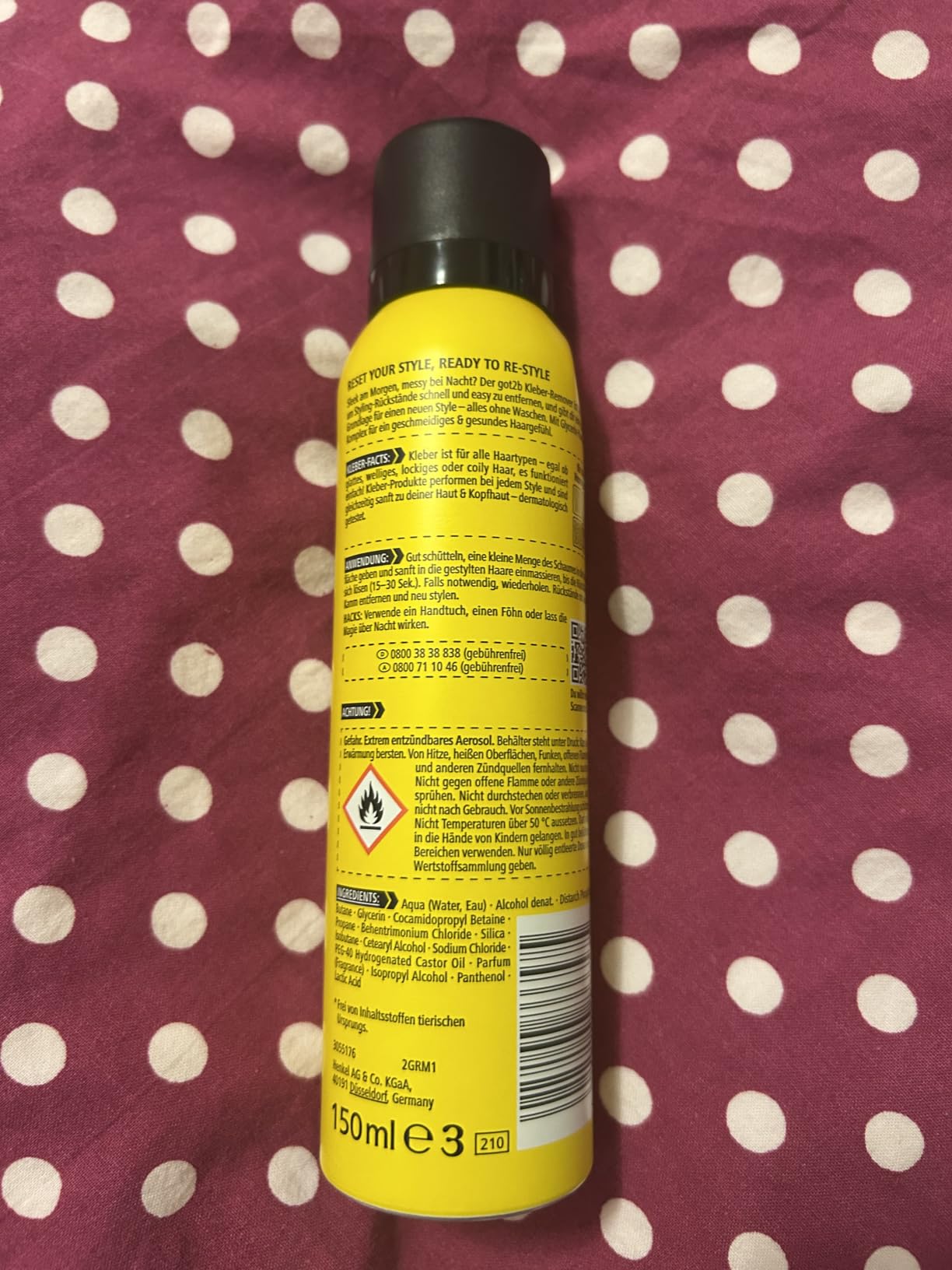 got2b MOUSSE Kleber-Remover Styling-Schaum 150ml vegan