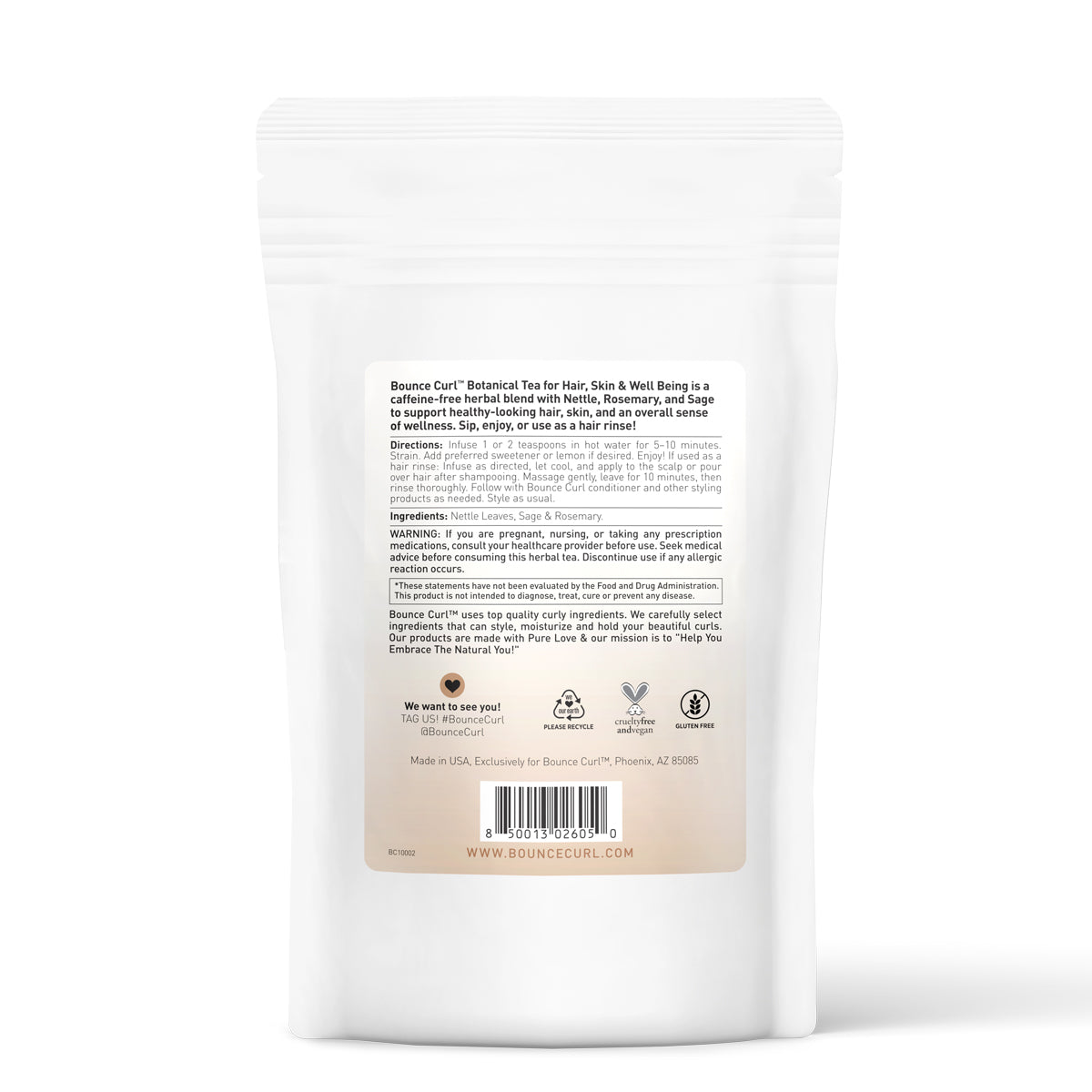 Bounce Curl Botanical Tea Kräutertee koffeinfrei Brennnessel