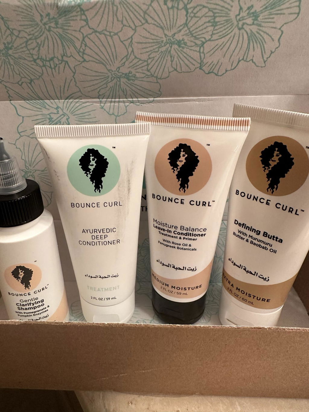 Bounce Curl Coily Trial Kit Lockenpflege Set 4x59 ml
