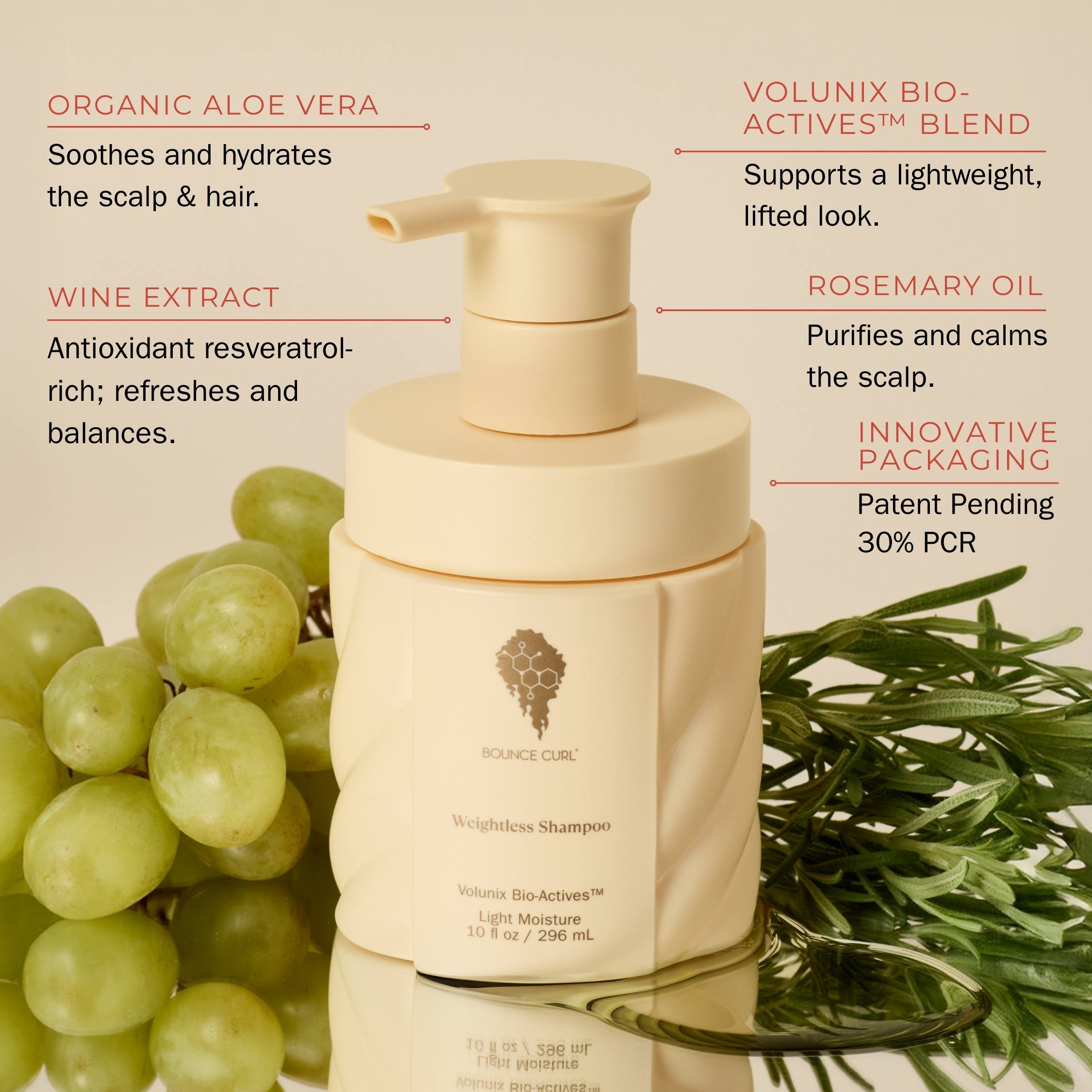 Bounce Curl Weightless Shampoo Shampoo für Volumen bei fettigem Haar
