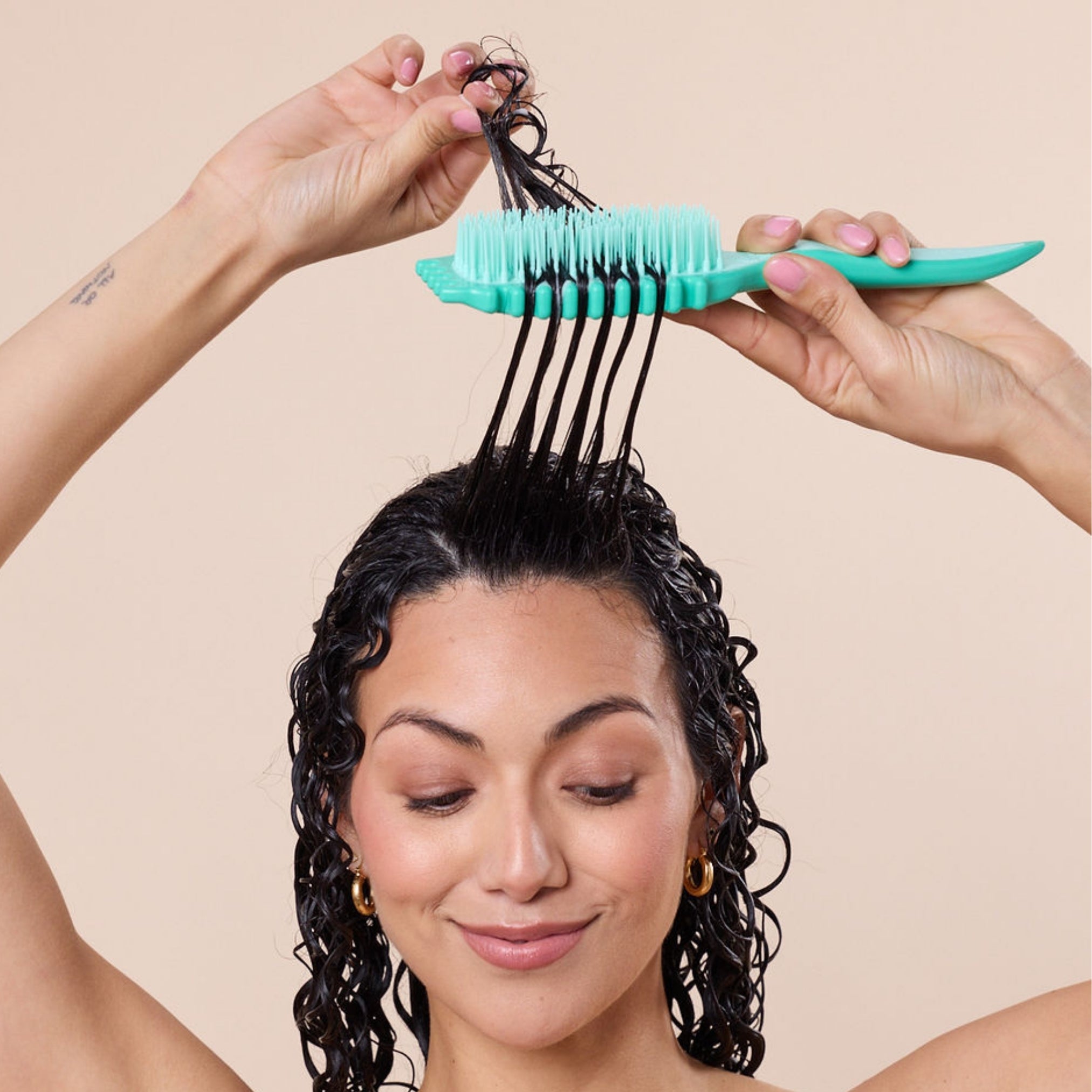 Bounce Curl Slick-Dense Define EdgeLift Lockenbürste Teal