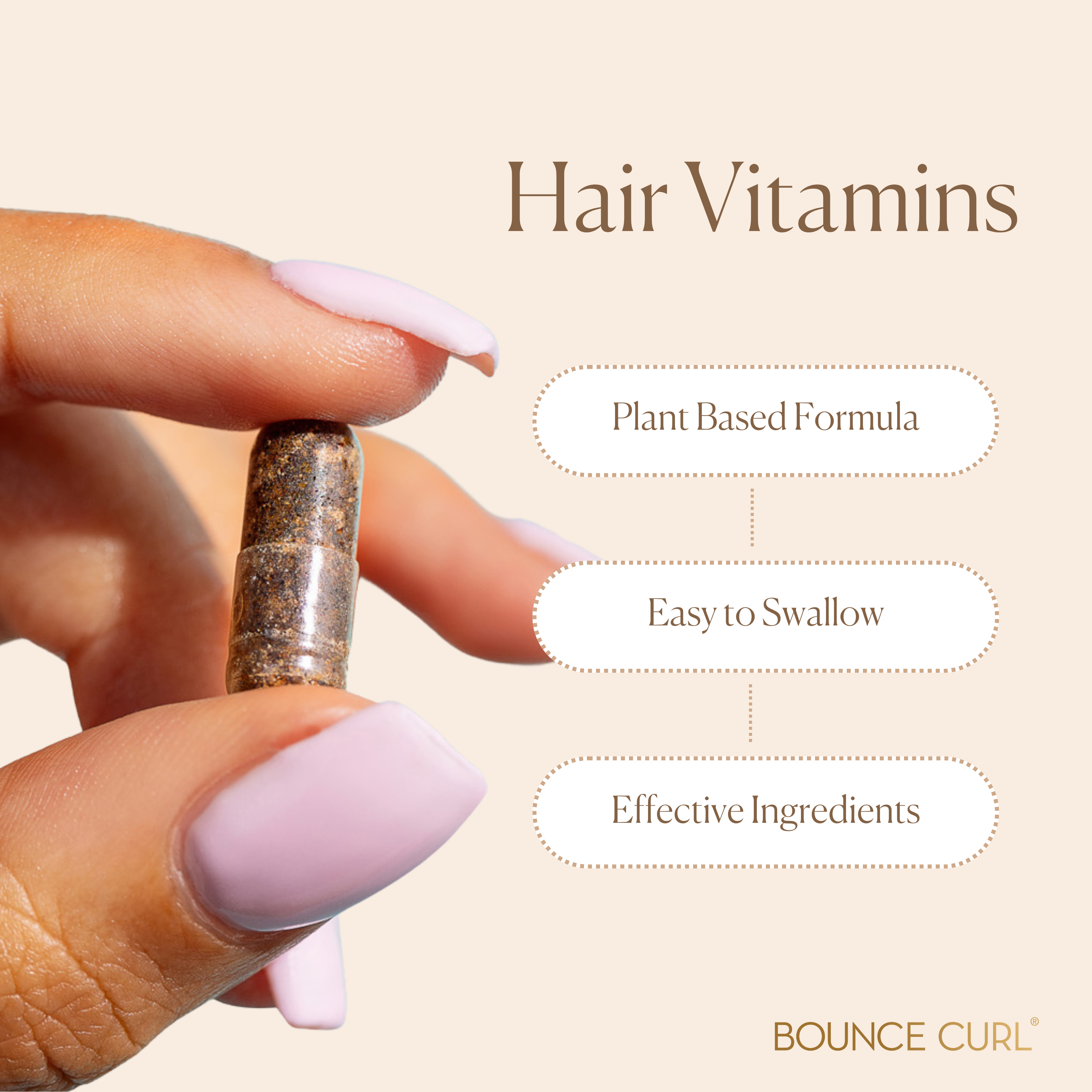Bounce Curl Hair Vitamins Haarkapseln vegan