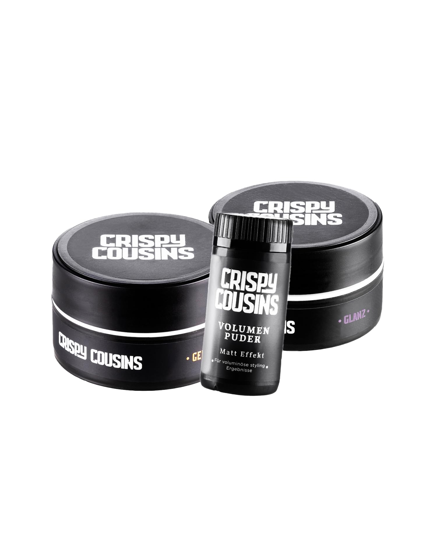 Crispy Styling-Trio Set Haarwachs Bundle matt Glanz Volumen