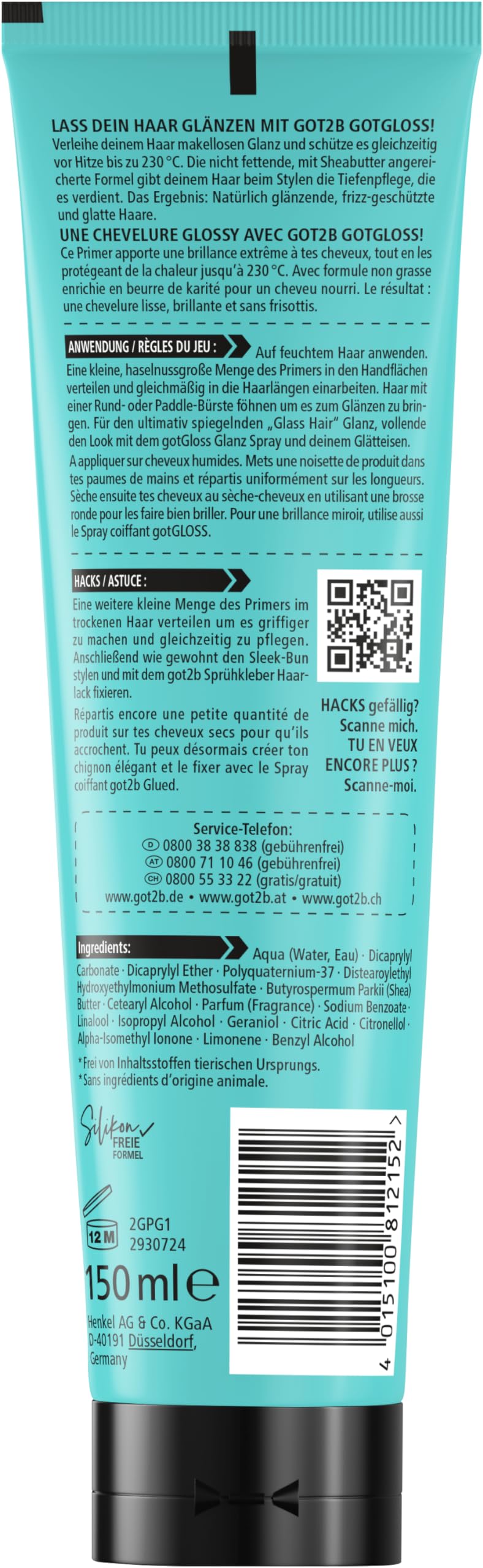 got2b Setting gotGloss Glanz Primer Creme 150 ml Hitzeschutz