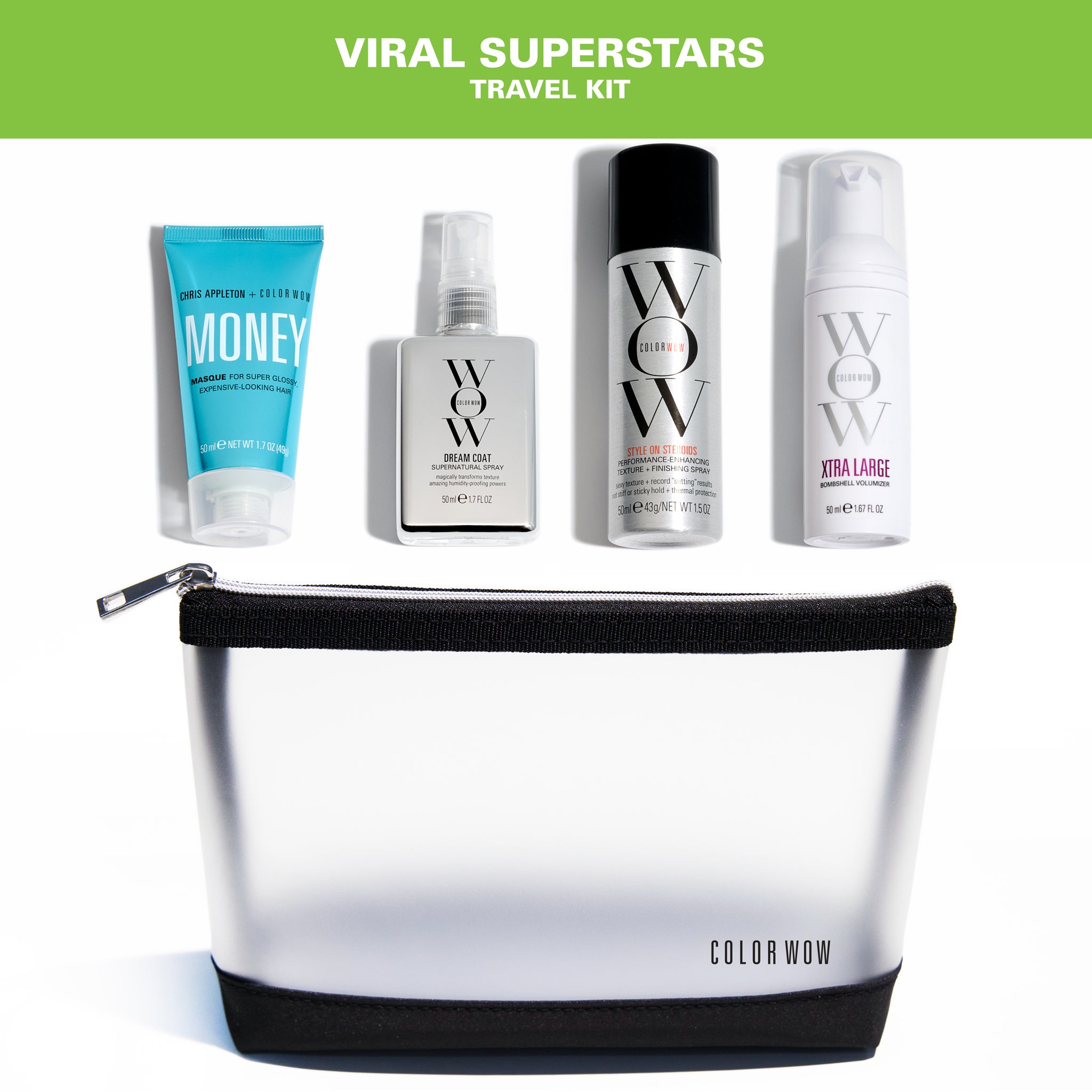 Color Wow Value Sets Viral Superstars Travel Kit Haarset