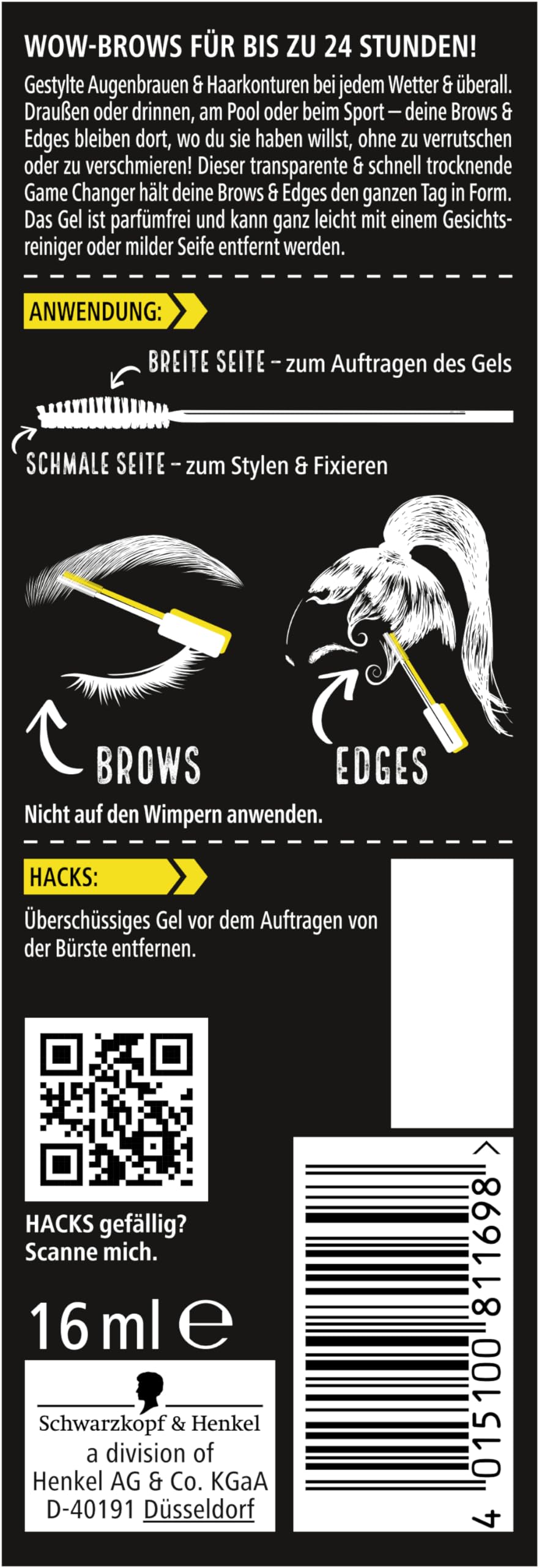 got2b Kleber 4 Brows & Edges Gel 16 ml wasserfest