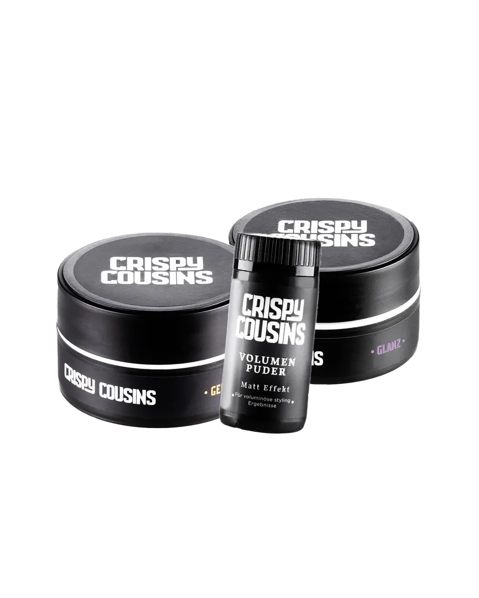 Crispy Styling-Trio Set Haarwachs Bundle matt Glanz Volumen