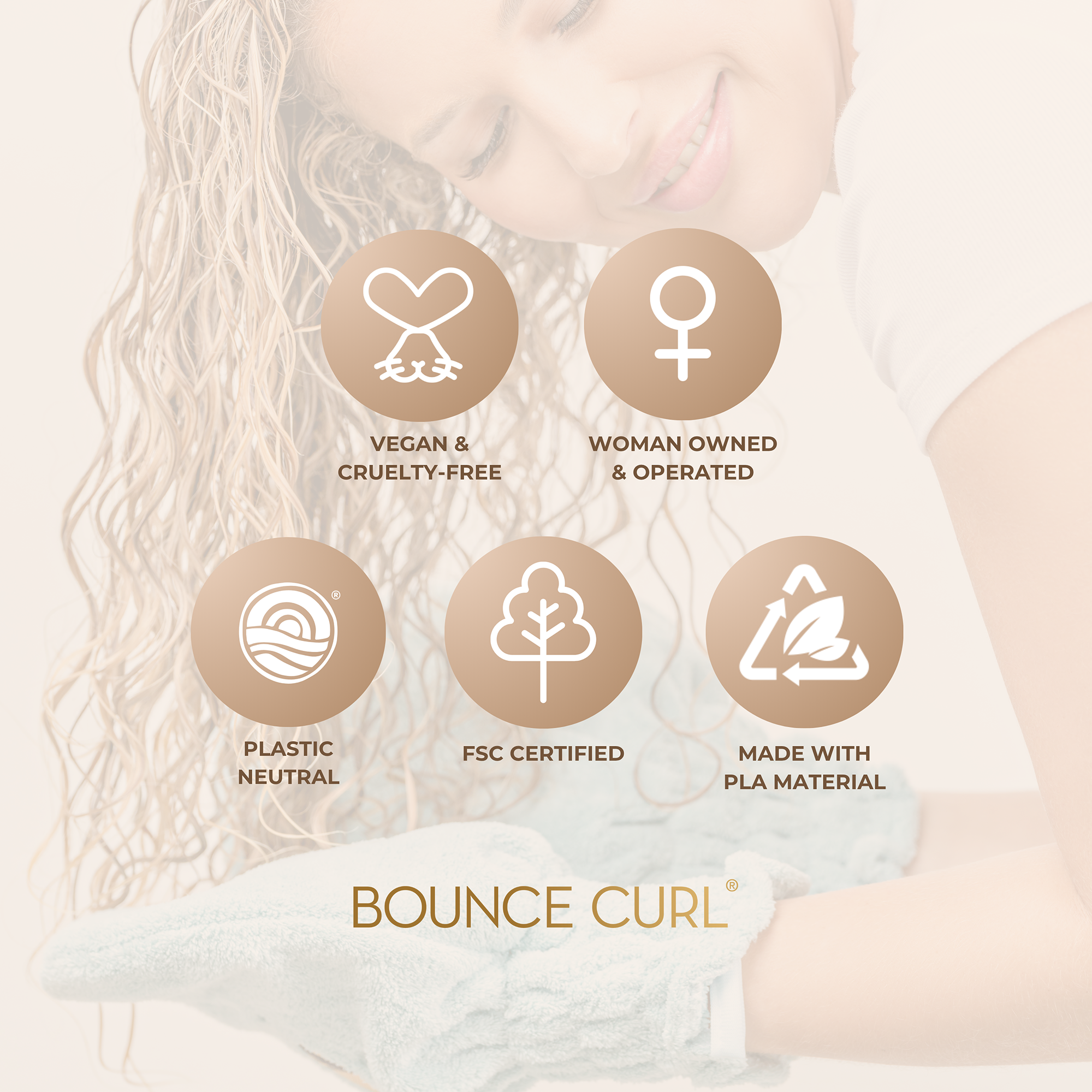 Bounce Curl Hair Drying Mittens Trockenhandschuhe Teal