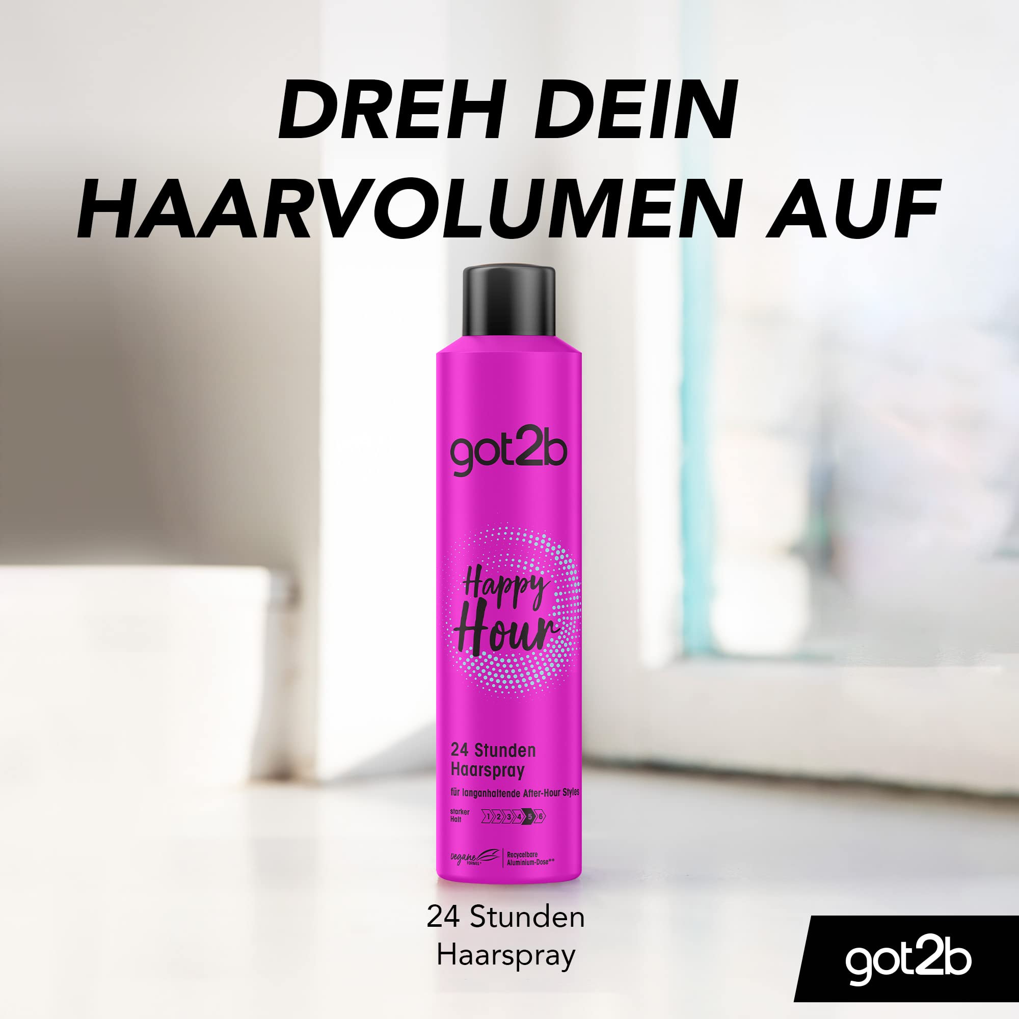 got2b Happy Hour Halt 5 Haarspray 300 ml 24h Halt