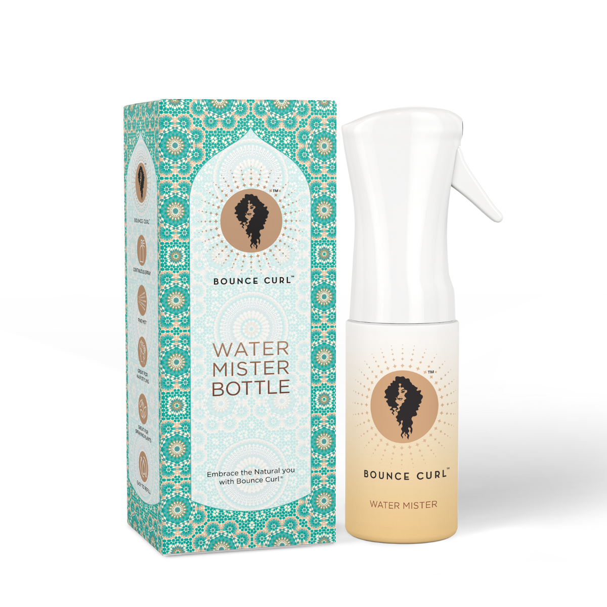 Bounce Curl Water Mister Sprühflasche Dauerspray Nebel