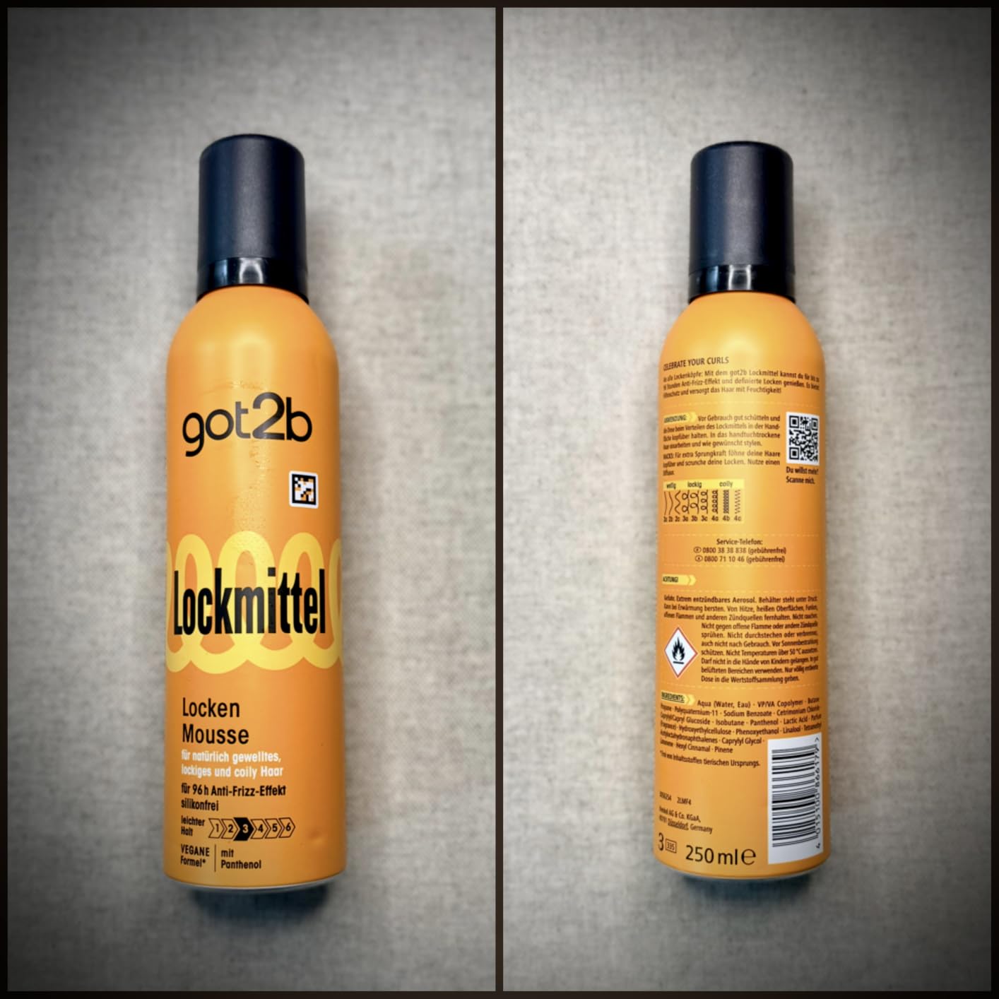 got2b Lockmittel Lockenmousse Halt 3 250 ml silikonfrei