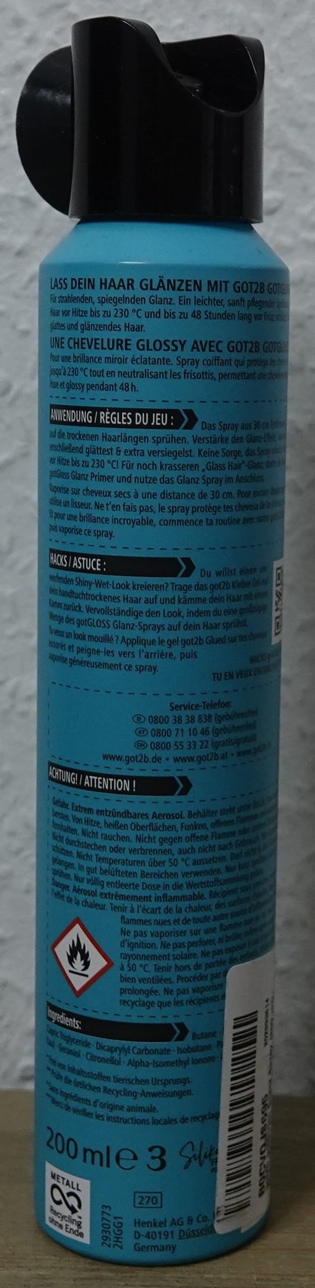 got2b gotGloss Glanzspray Glass Hair 200 ml