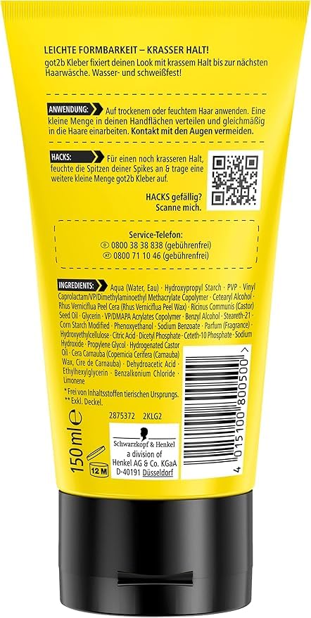 got2b Kleber Haargel Halt 6 1er Pack starker Halt