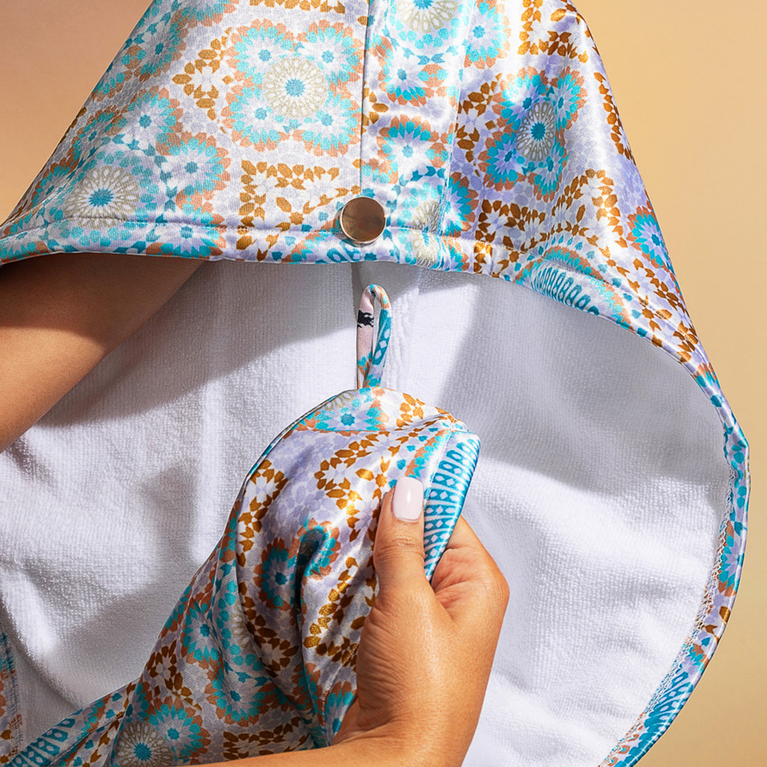 Bounce Curl Satin Microfiber Turban Haarturban