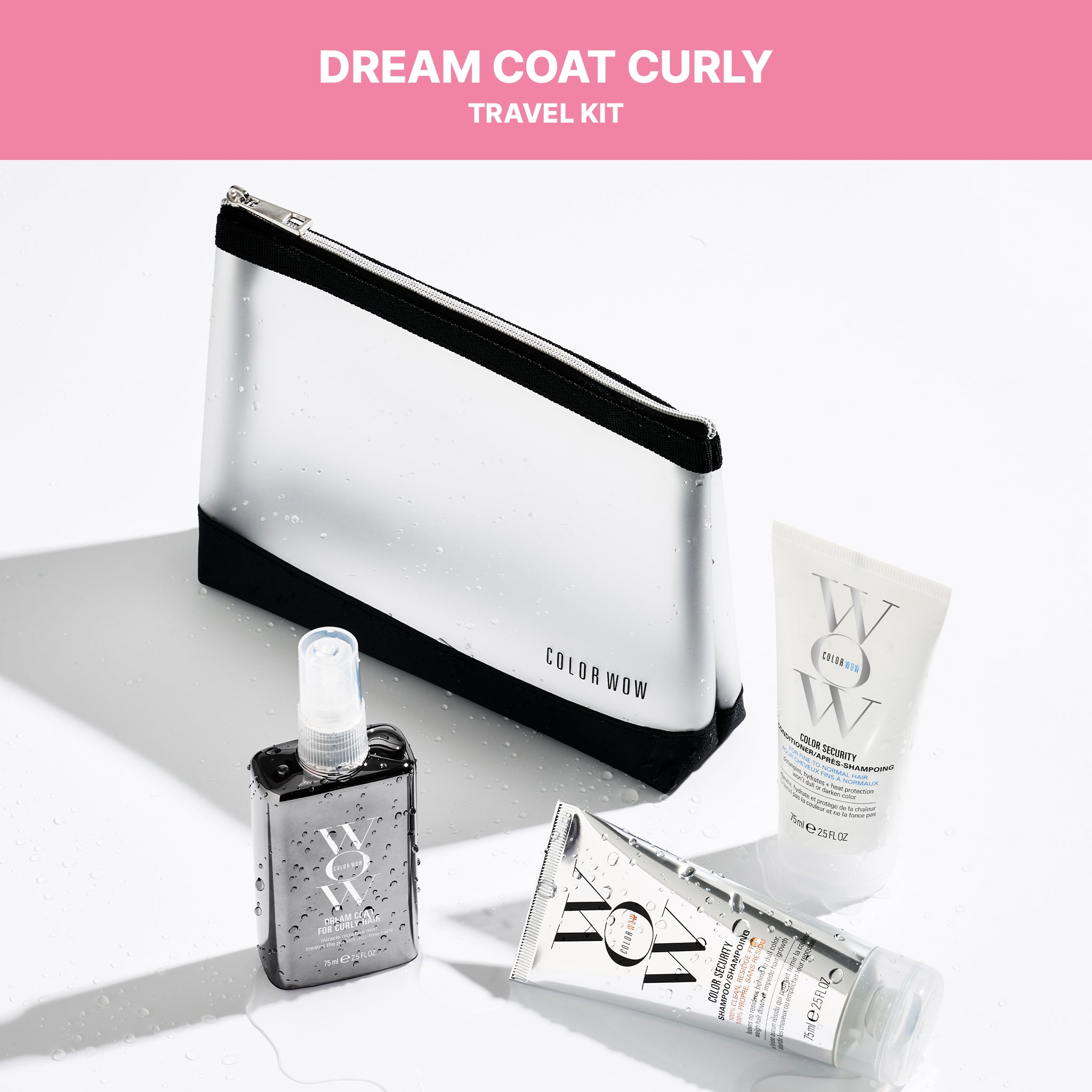 Color Wow Value Sets Dream Coat Curly Travel Kit Locken 3tlg