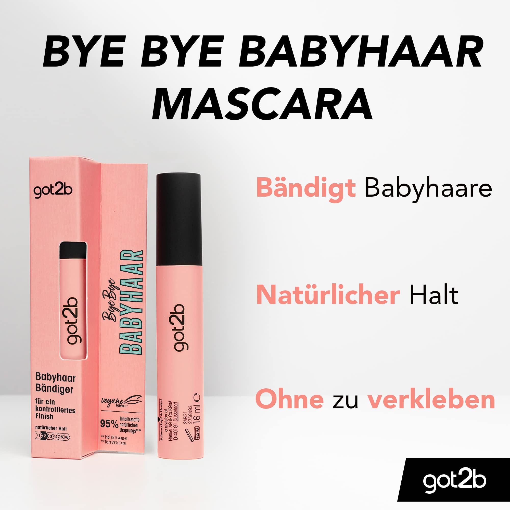 got2b Bye Bye Babyhaar Mascara Bürste Glanz 16 ml