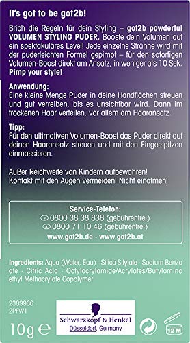 got2b Powder'ful Volumen Haar Puder Ansatz 10 g matt