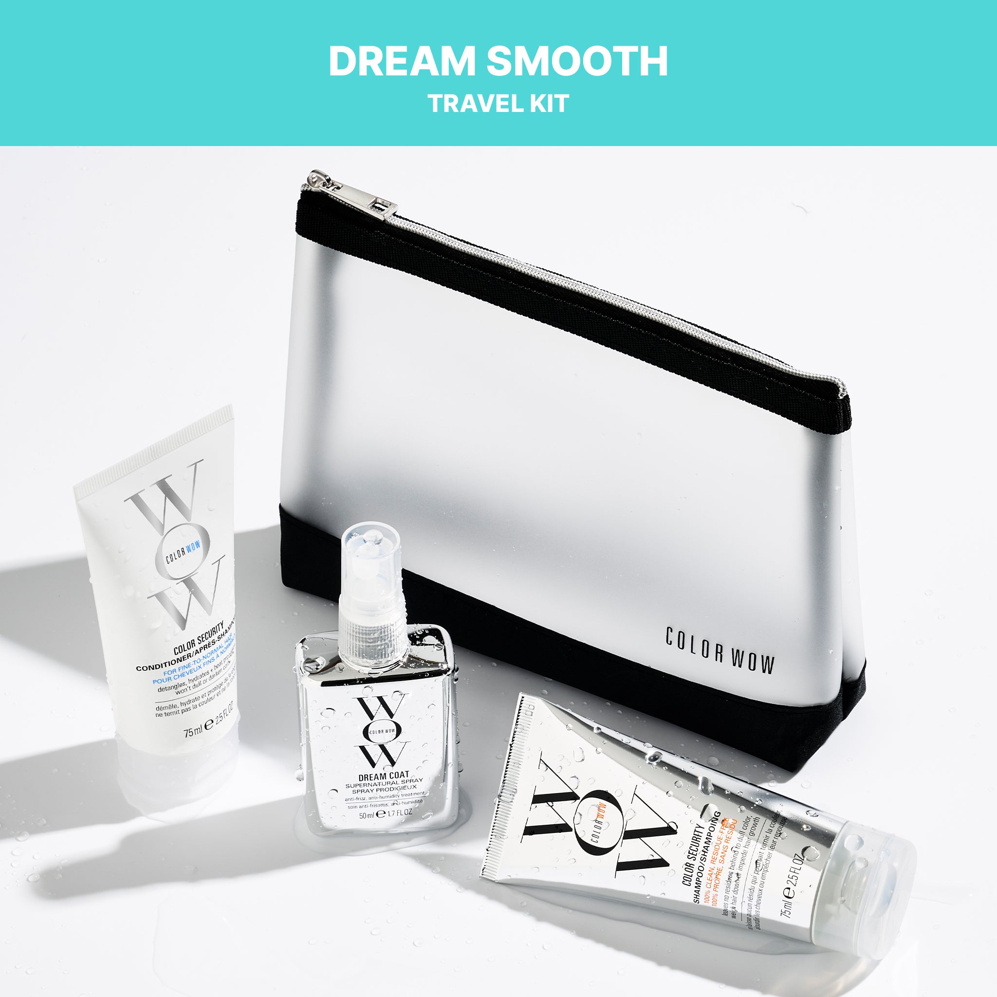 Color Wow Dream Smooth Travel Kit Glass Hair Reiseset