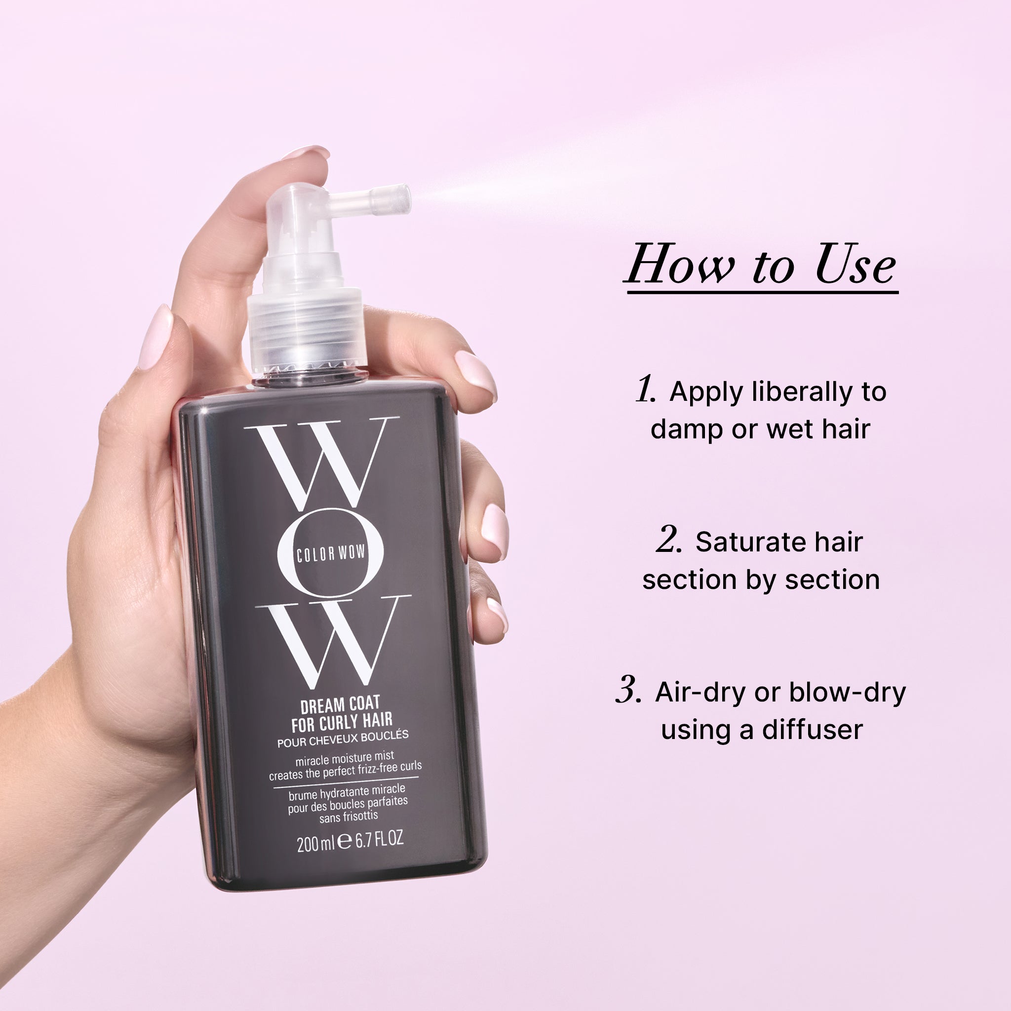 Color Wow Curl Wow Dream Coat Lockenspray 6.7 fl oz Feuchtigkeit