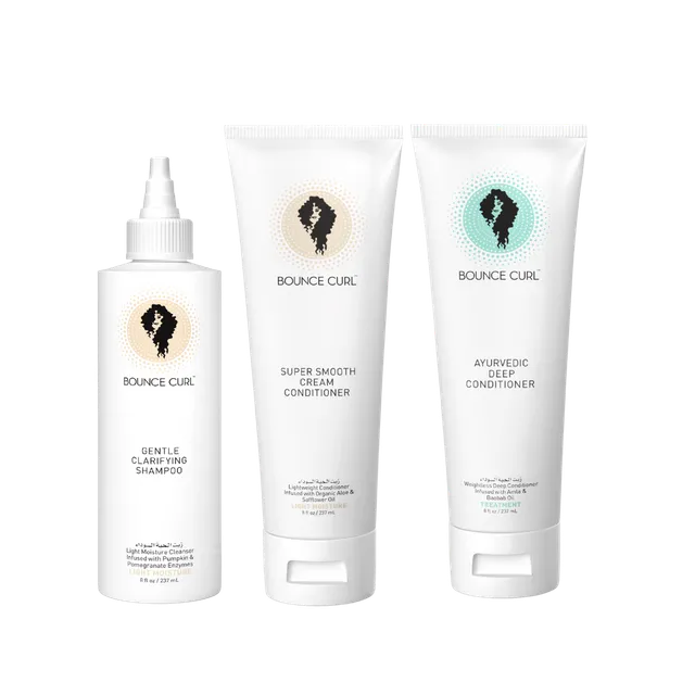 Bounce Curl Cleanse & Hydrate Kit Locken Set Shampoo Kur
