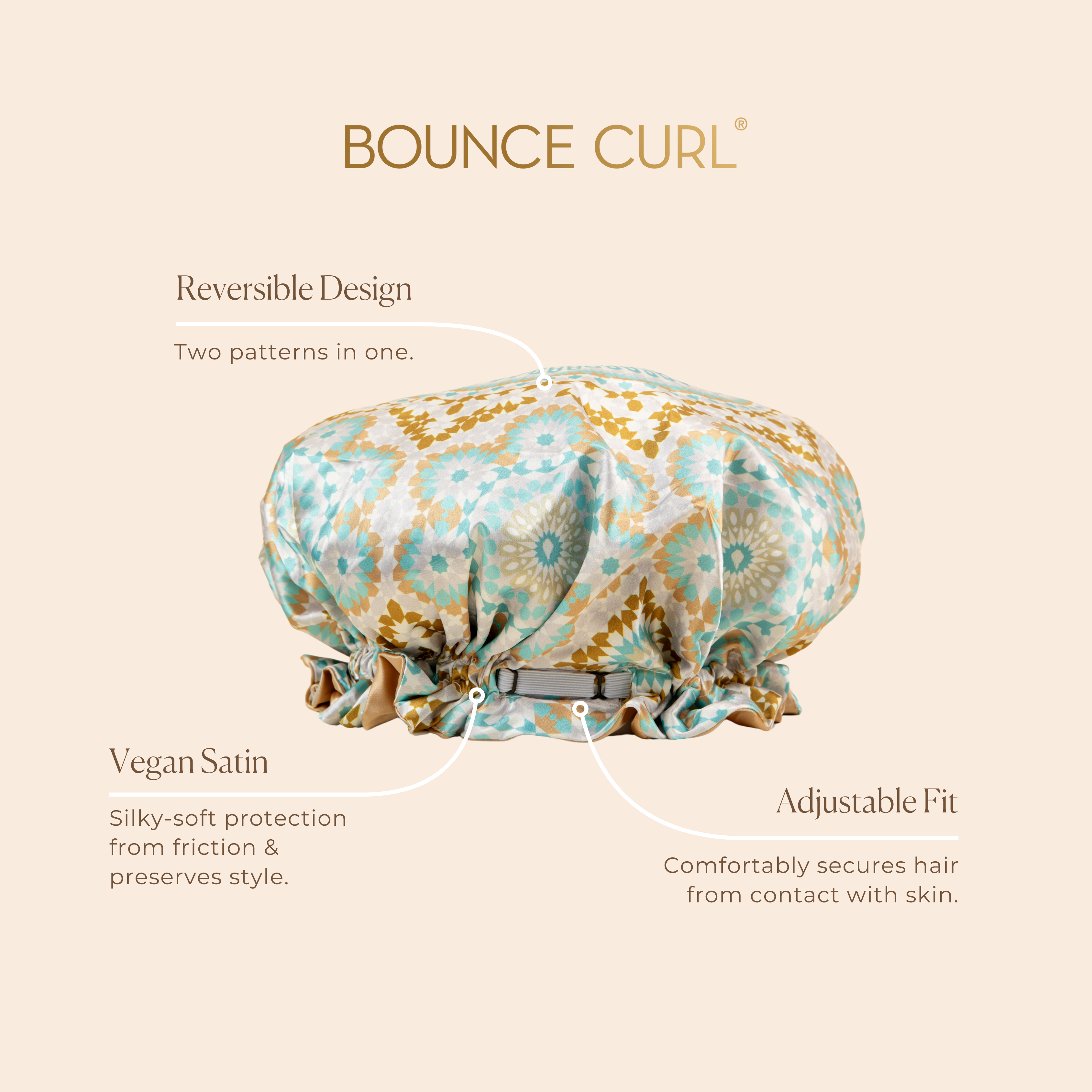 Bounce Curl Slay Stay Define Brush Bonnet Lockenset