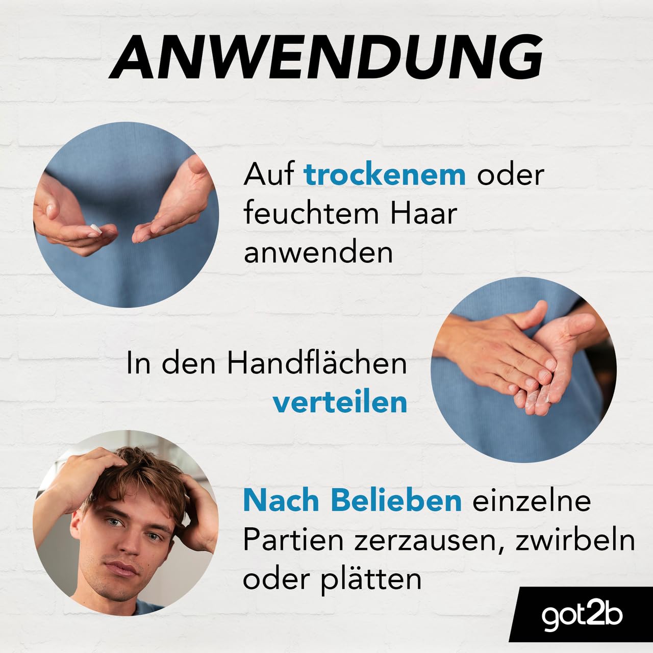 got2b GEL CREME WAX Strand Matte Matt-Paste 117g 6er Pack leicht