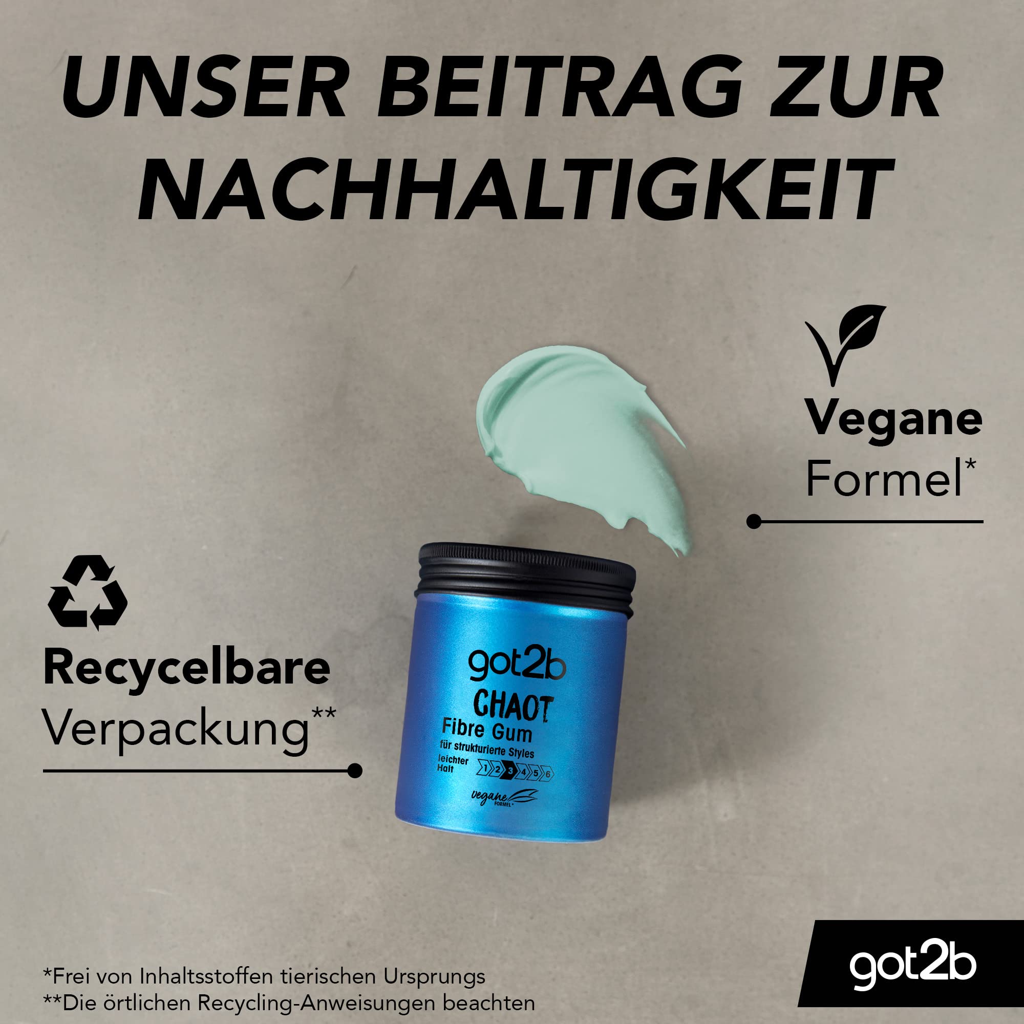 got2b Chaot Fibre Gum Haarwachs 1 g frisch Halt 3